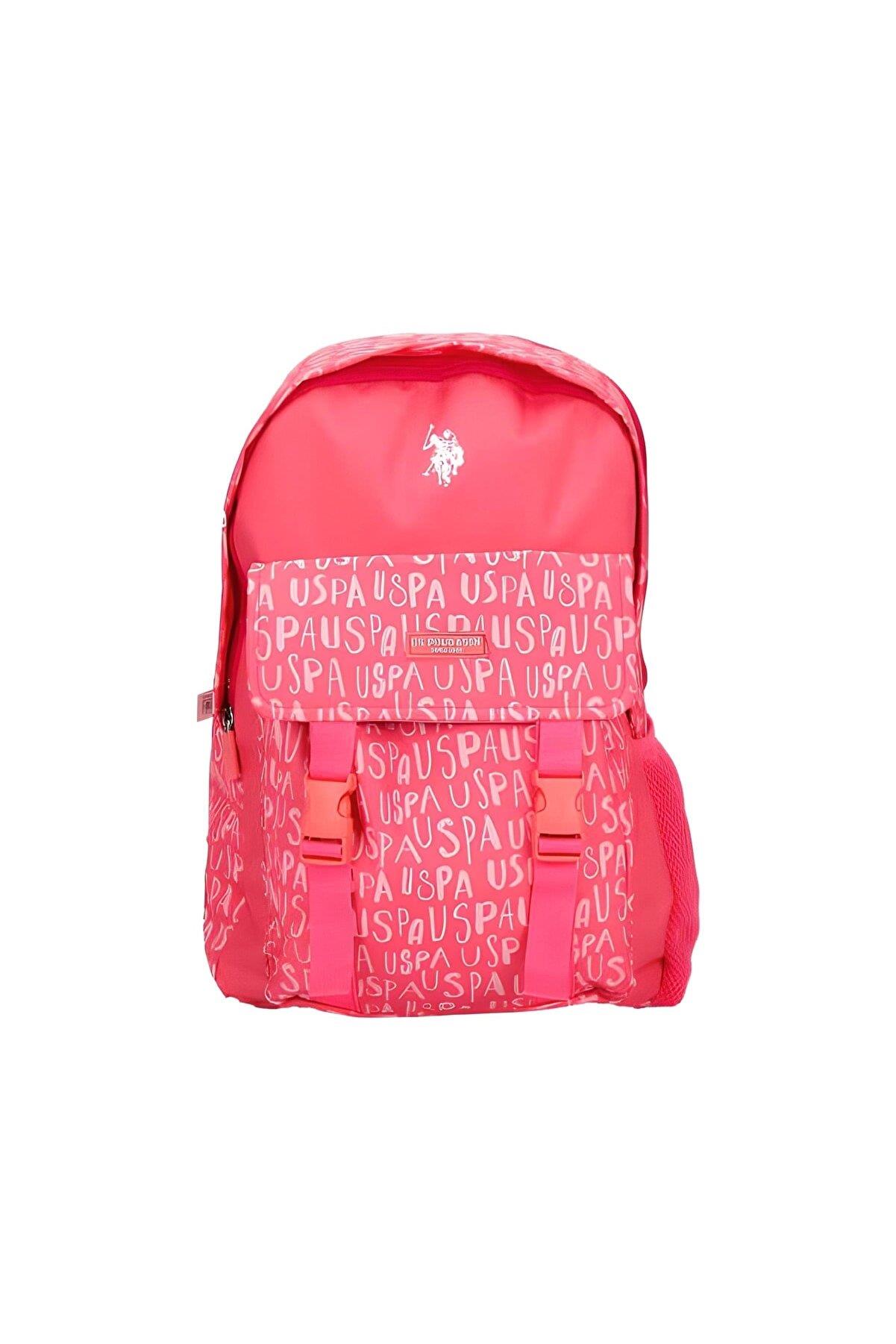 U.S. Polo Assn. U.s. Polo Pembe Desenli Okul Çantası