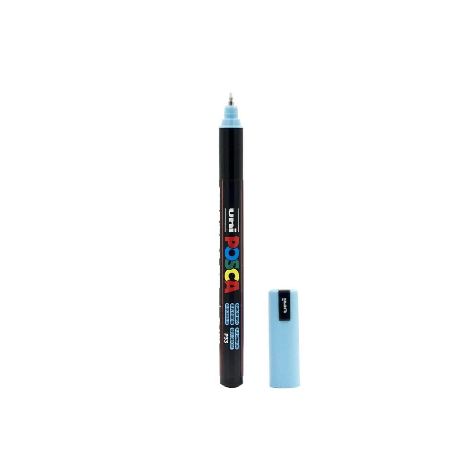 Uni-Ball Markör Boyama Posca Su Bazlı Poster 0.7 MM Açık Mavi (6 Lı Paket)