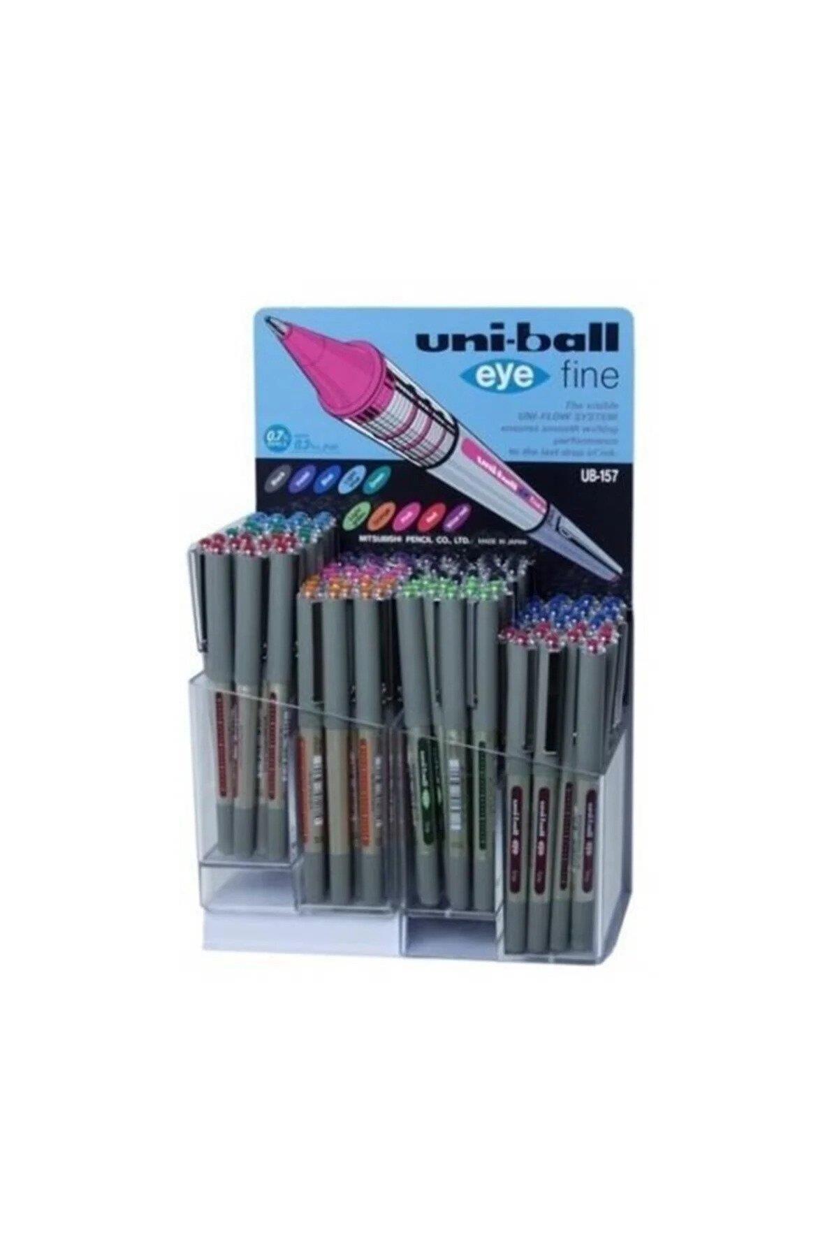 Uni-Ball Roller Kalem Eye Fine Bilye Uç 0.7 MM Karışık Renk (120 Li Paket)