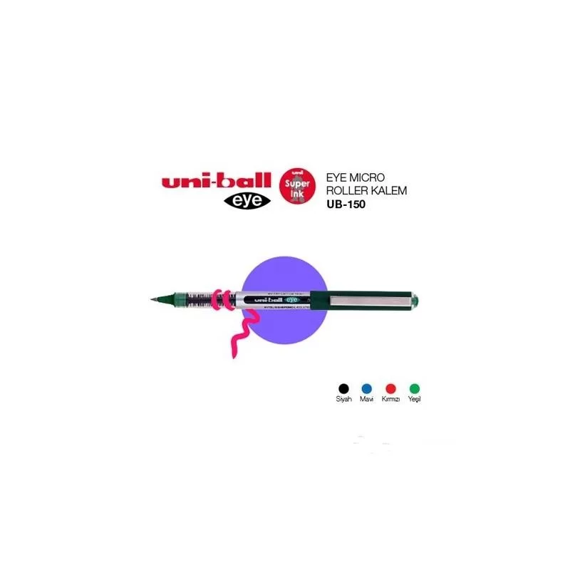 Uni-Ball Roller Kalem Eye Micro Bilye Uç 0.5 MM Mavi UB-150