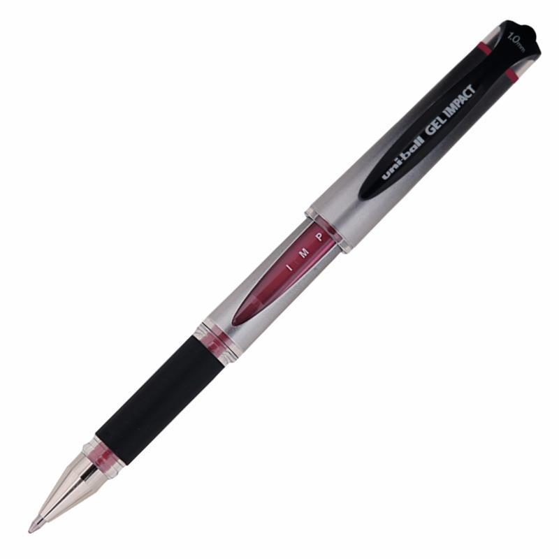 Uni-Ball Roller Kalem Signo Broad Jel Bilye Uç İmza Kalemi 1.0 MM Kırmızı (12 Li Paket)
