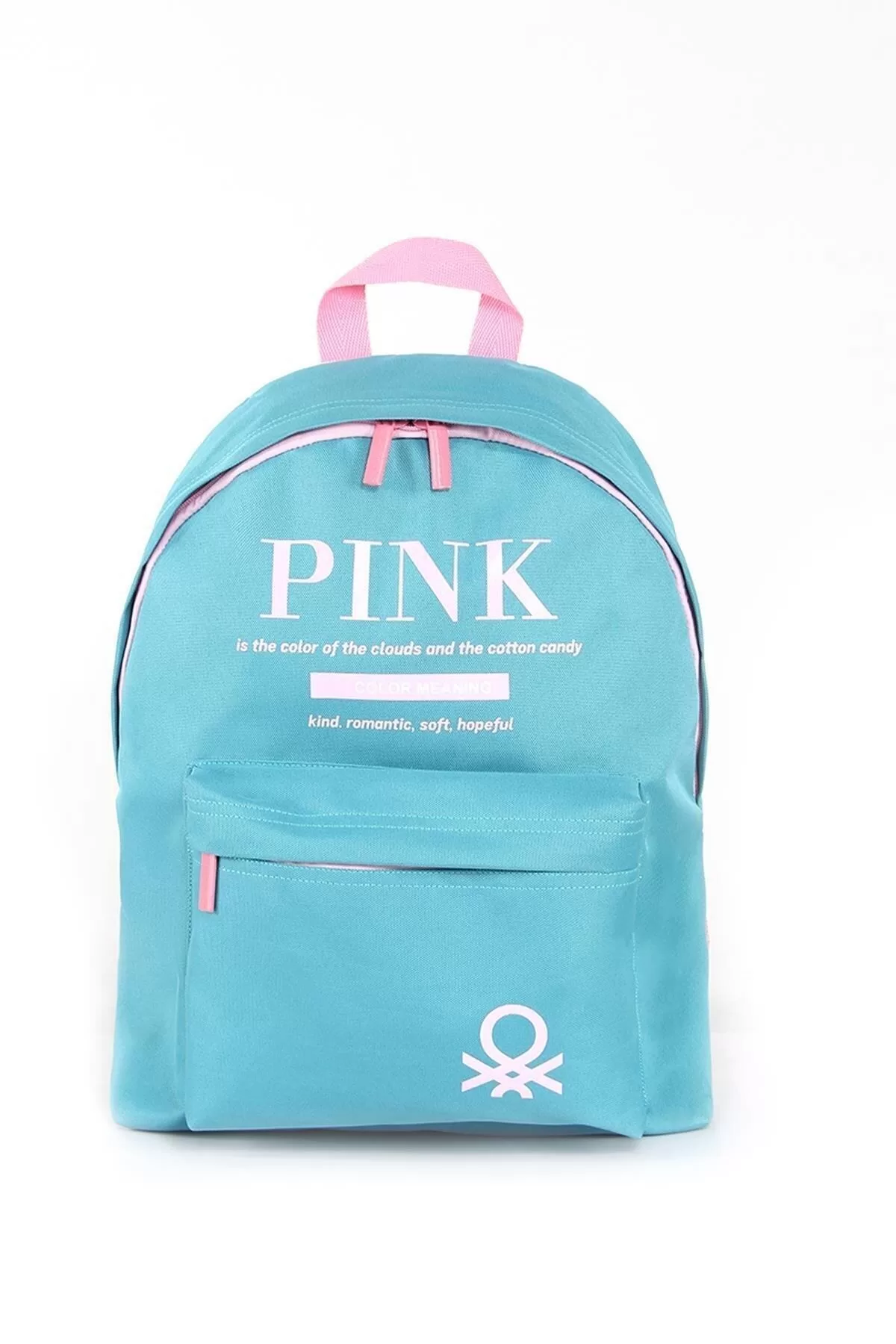 United Colors of Benetton pink Okul Sırt Çantası Turkuaz