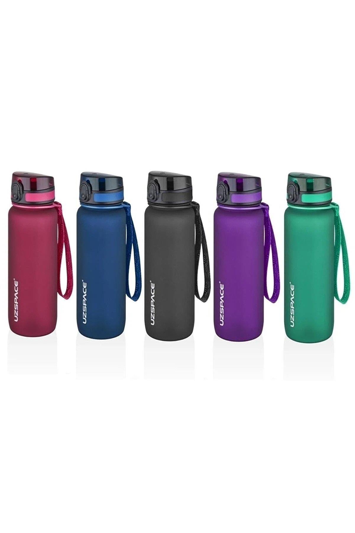 Uzspace Tritan Matara 800 ML Soft Touch Tritan Suluk (Karışık Renk 1 Adet)