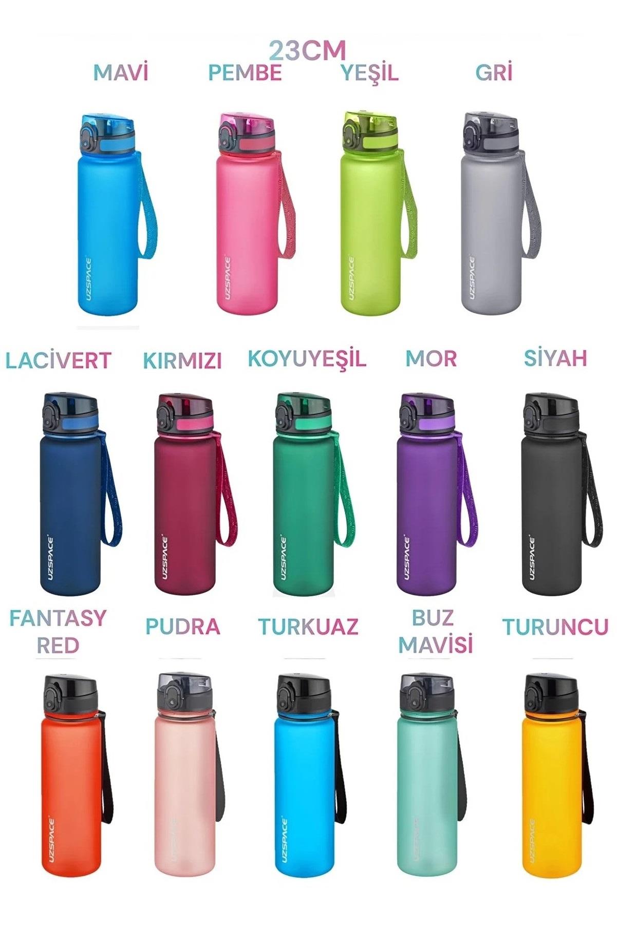 Uzspace Tritan Suluk 500 ML Tritan Matara (Karışık Renk 1 Adet)