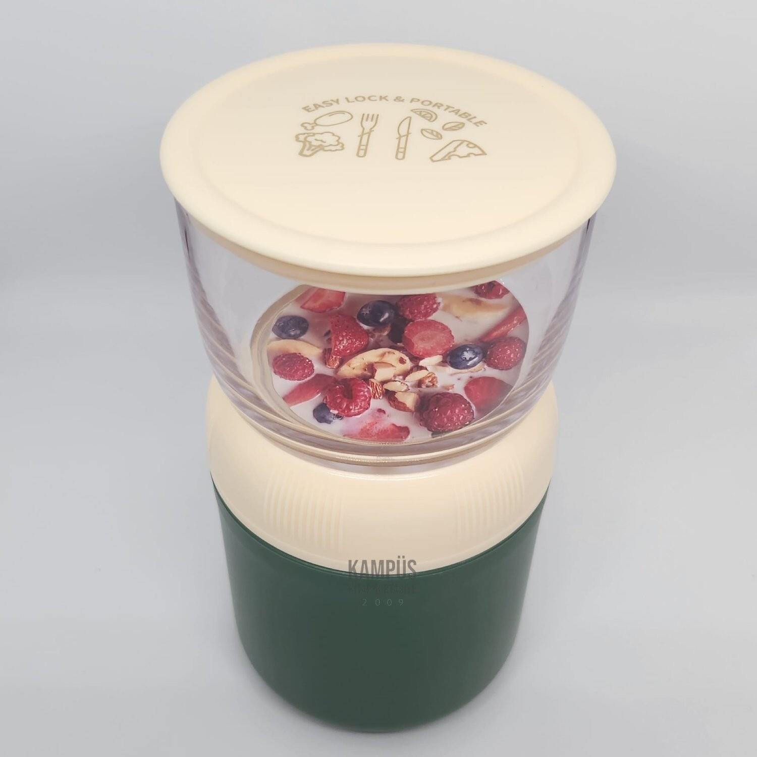 Vagon Karma Çelik Lunch Box 700ML 2 Katlı Yeni Nesil Sefer Tası