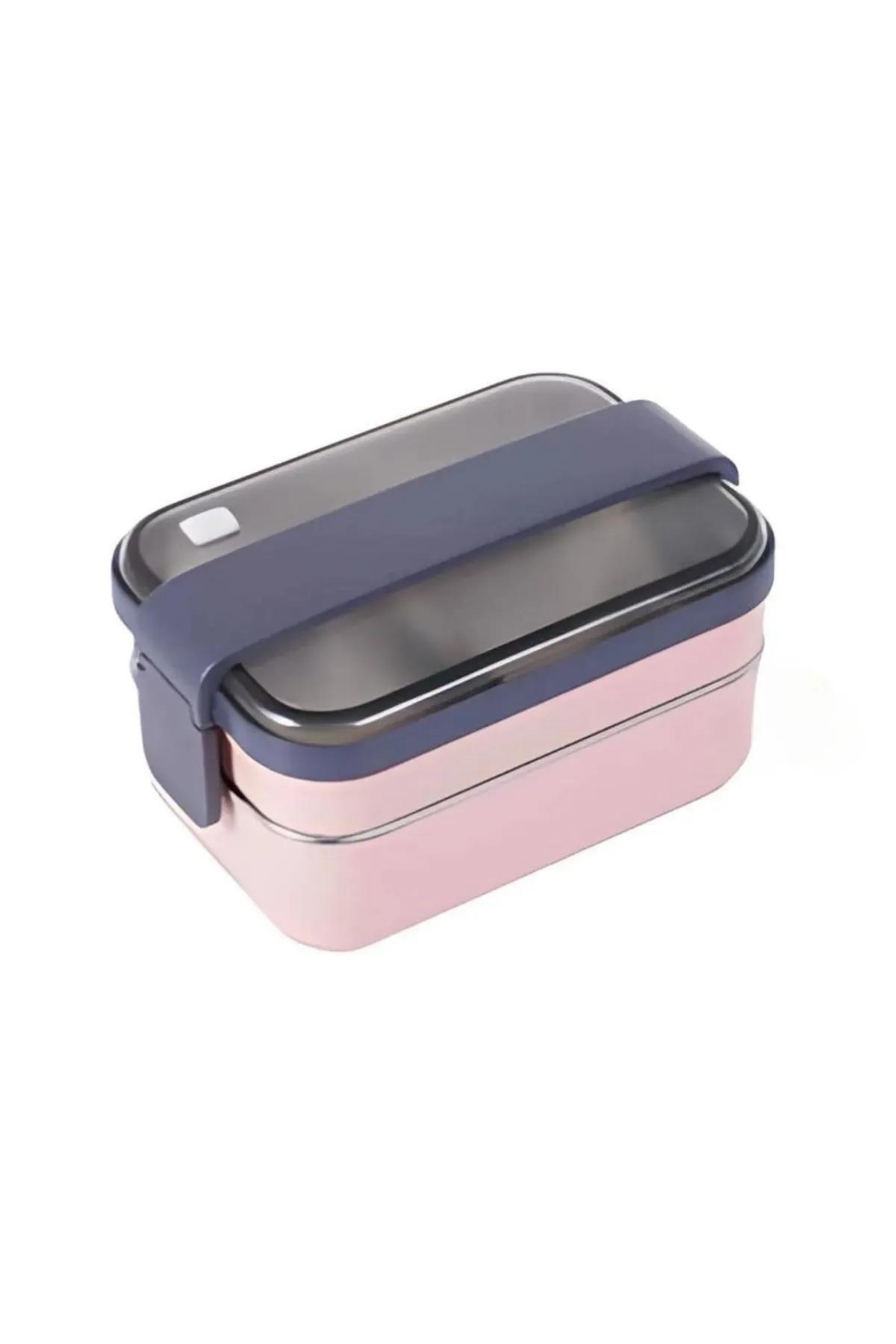 Vagon Paslanmaz Çelik Lunch Box 1200 ML Beslenme Kabı (Karışık Renk 1 Adet)