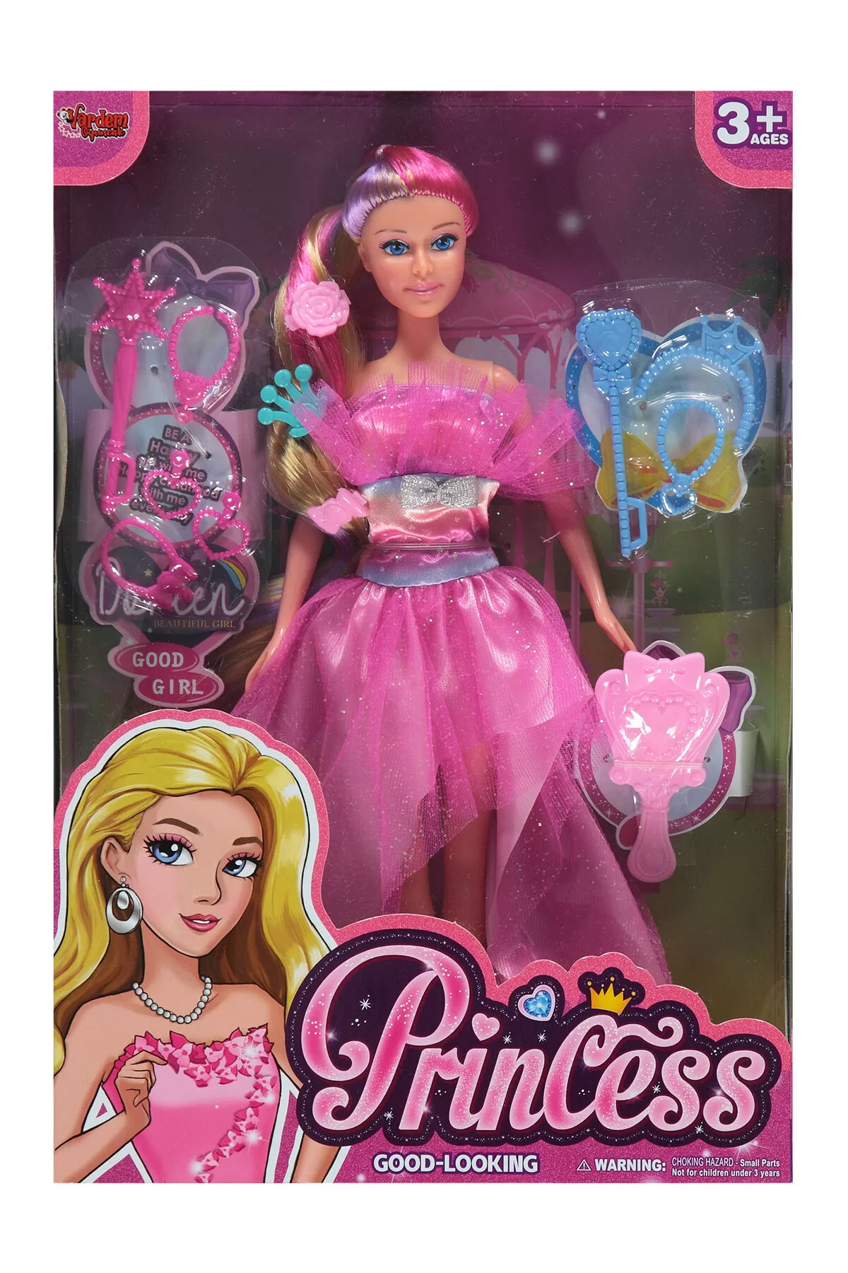 Vardem Kutulu 29 Cm Aksesuarlı Sihirli Moda Bebek (Karışık Renk 1 Adet)