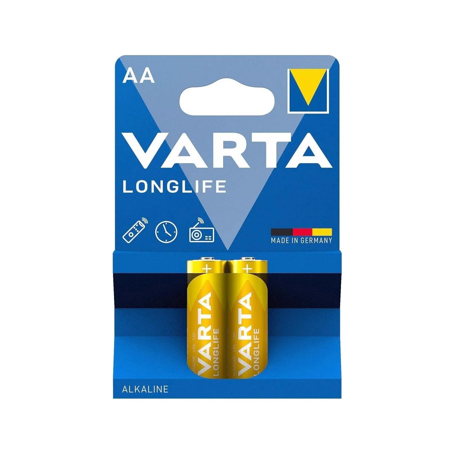 Varta Longlife AA Kalem Pil (2 Li Paket)