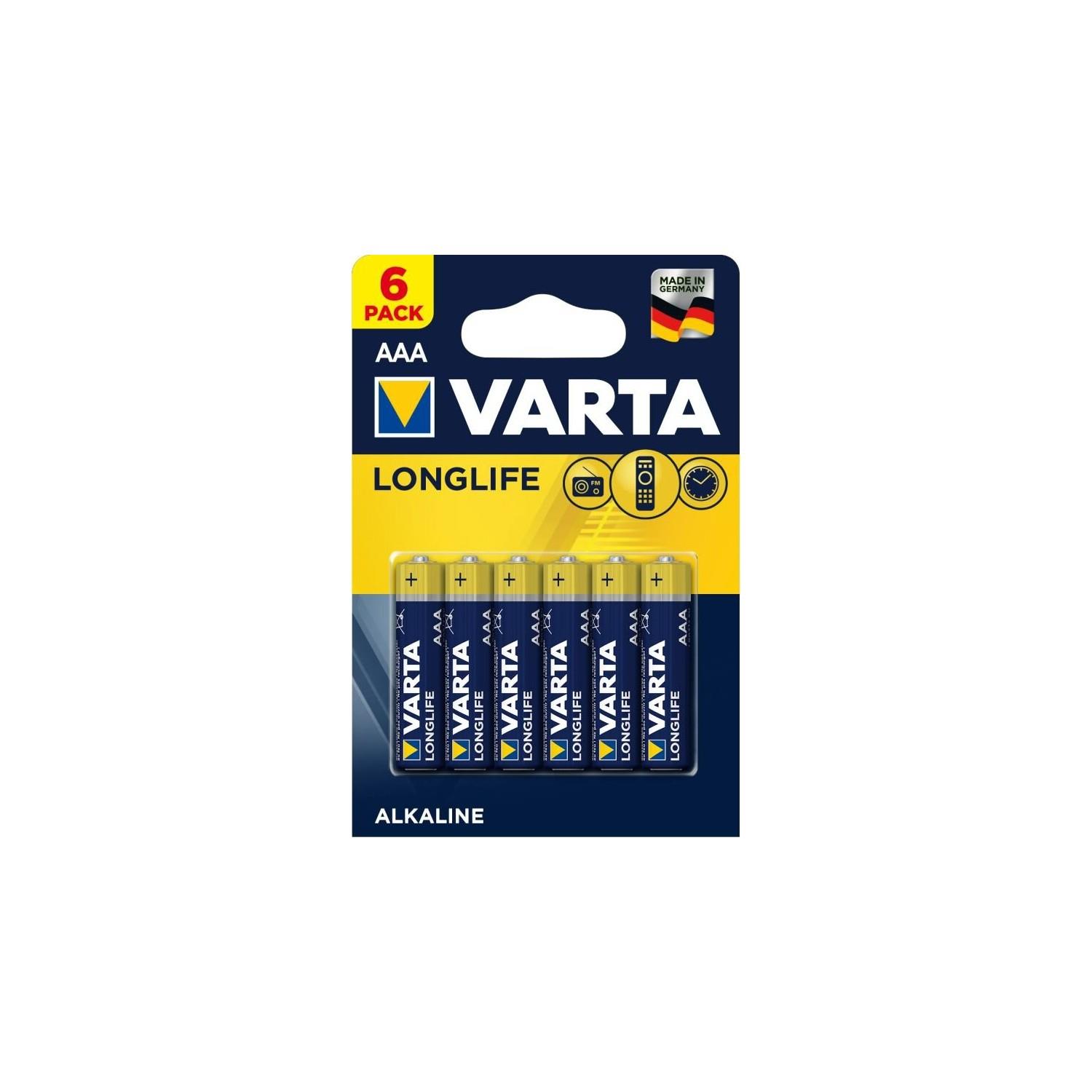 Varta Longlife Power AAA İnce Kalem Pil Alkalin (6 Lı Paket)