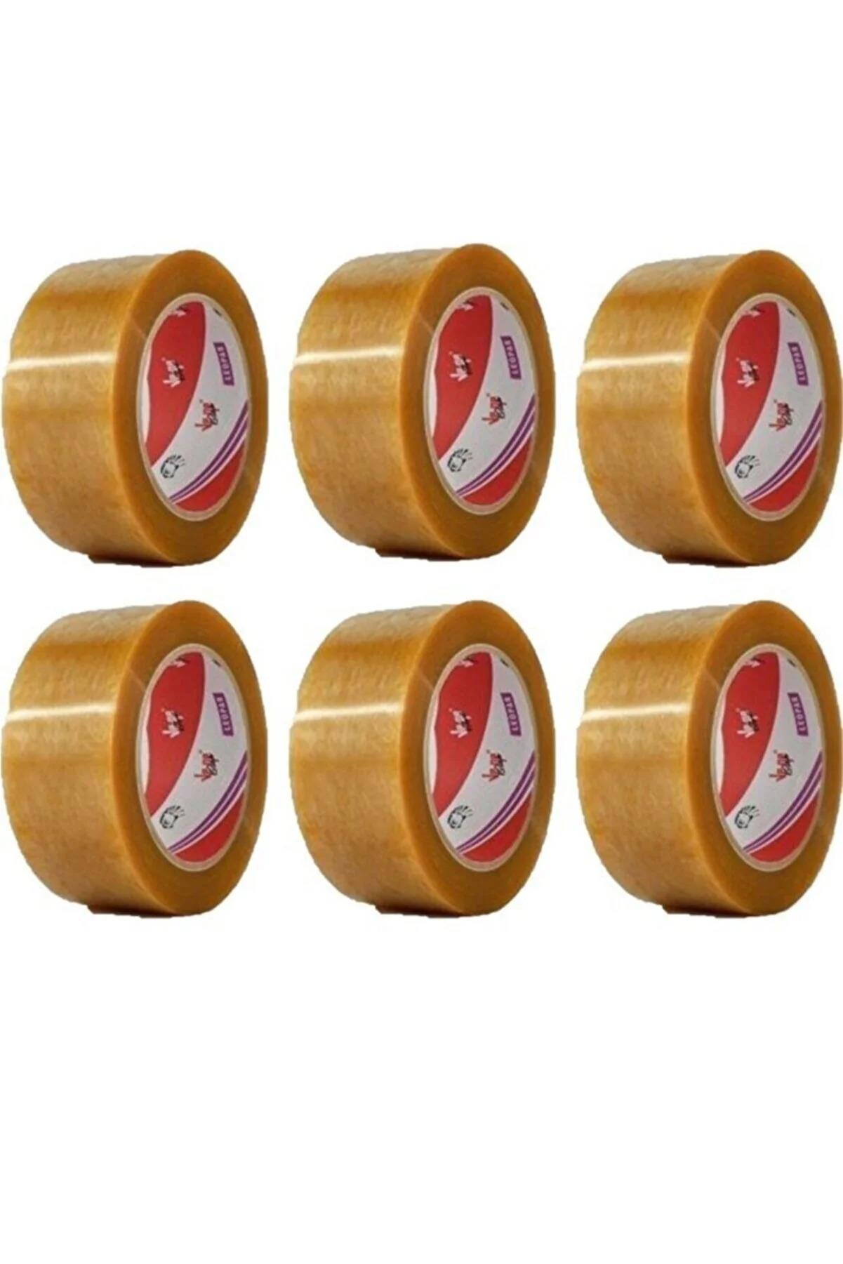 Vege Koli Bantı Leopar 48 MM x 100 Metre Şeffaf Koli Bantı 6 Adet Koli Bantı