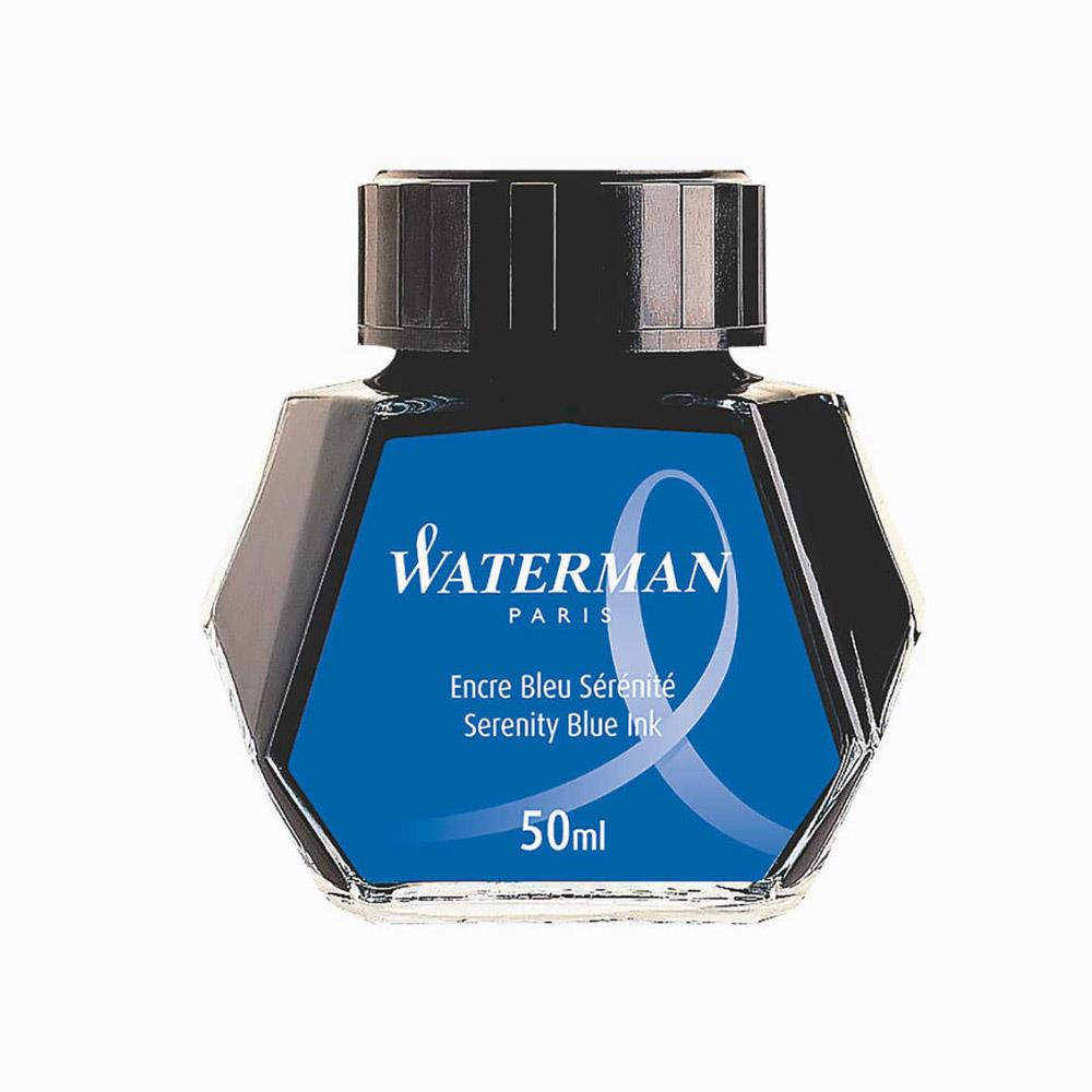 Waterman Dolma Kalem Mürekkebi Cam Şişede 50 ML Mavi Dolma Kalem Mürekkebi