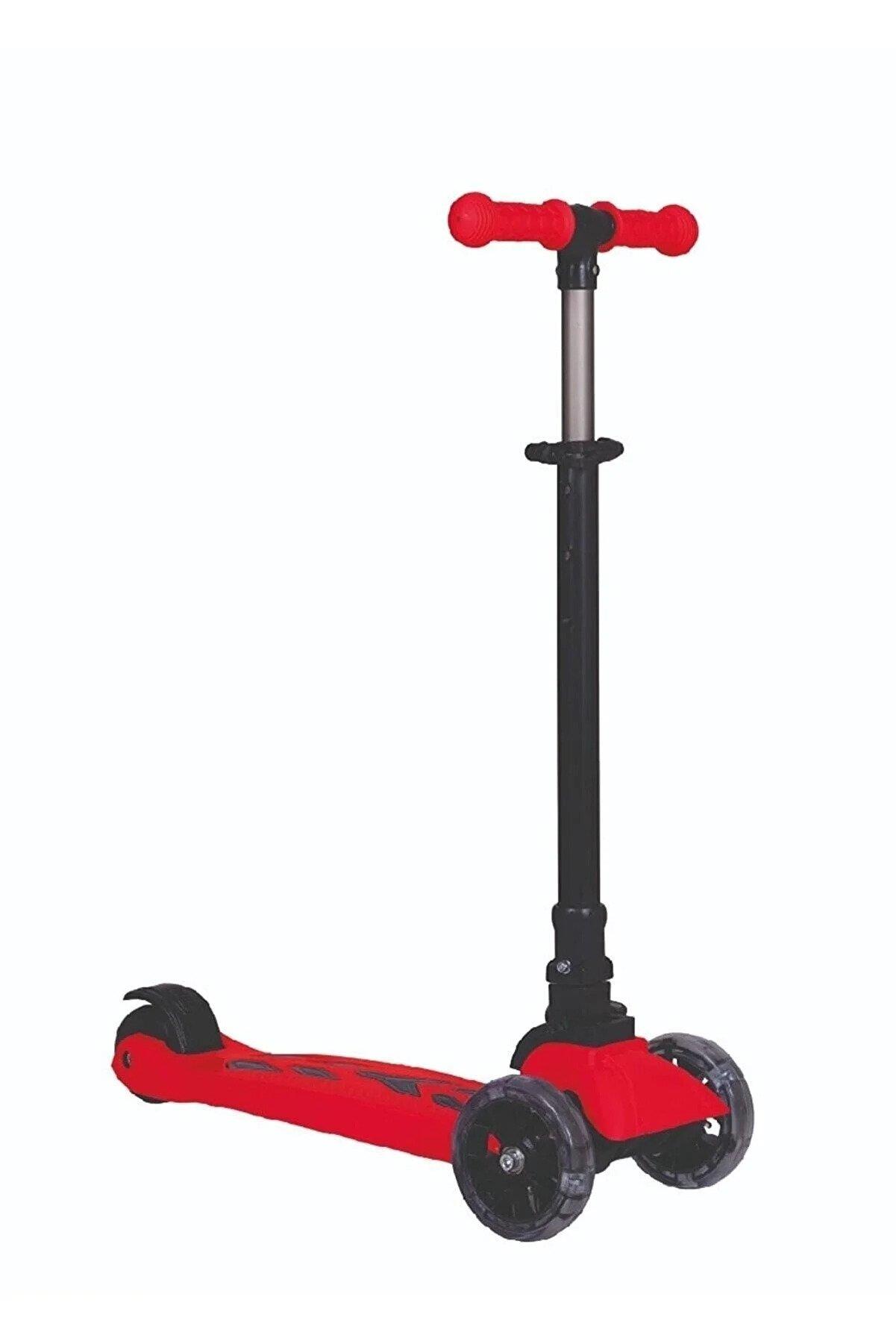 Winky Katlanabilir Scooter 3 Tekerli Kırmızı Işıklı Kutulu Kırmızı Scooter