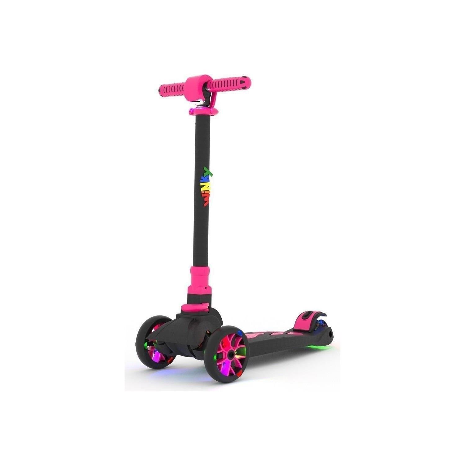 Winky Scooter Pembe Işıksız Scooter Katlanabilir 90 KG Kapasiteli