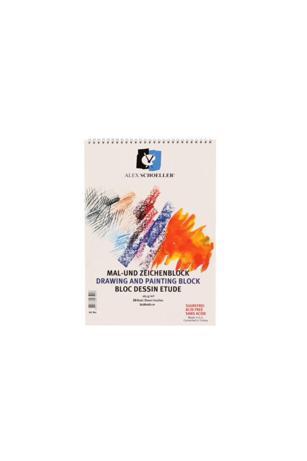 Alex Schoeller Resim Defteri Spiralli 14,85x10 165 Gr 10 Lu Alx:0745