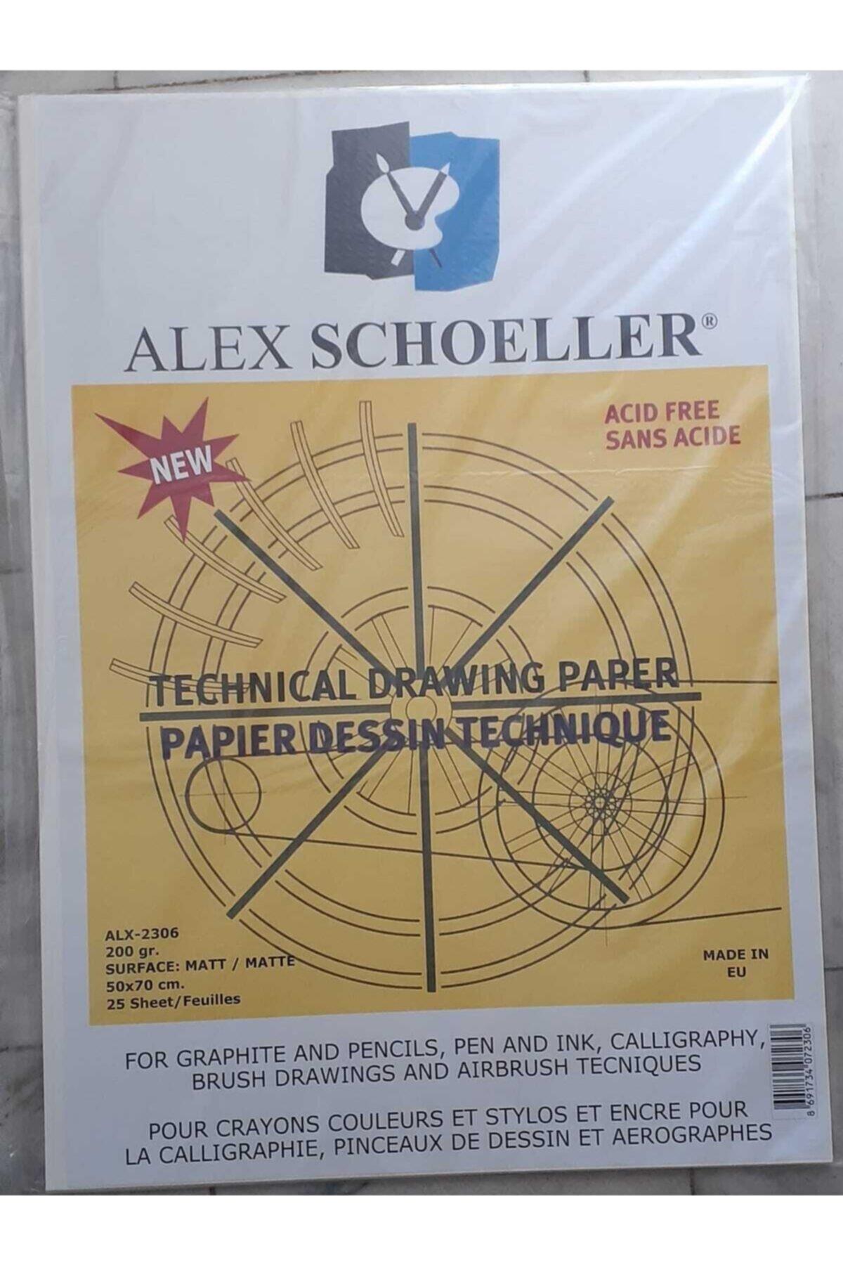 Alex Schoeller Teknik Resim Kağıdı 50 x 70 Cm 200 GR (25 Li Paket)