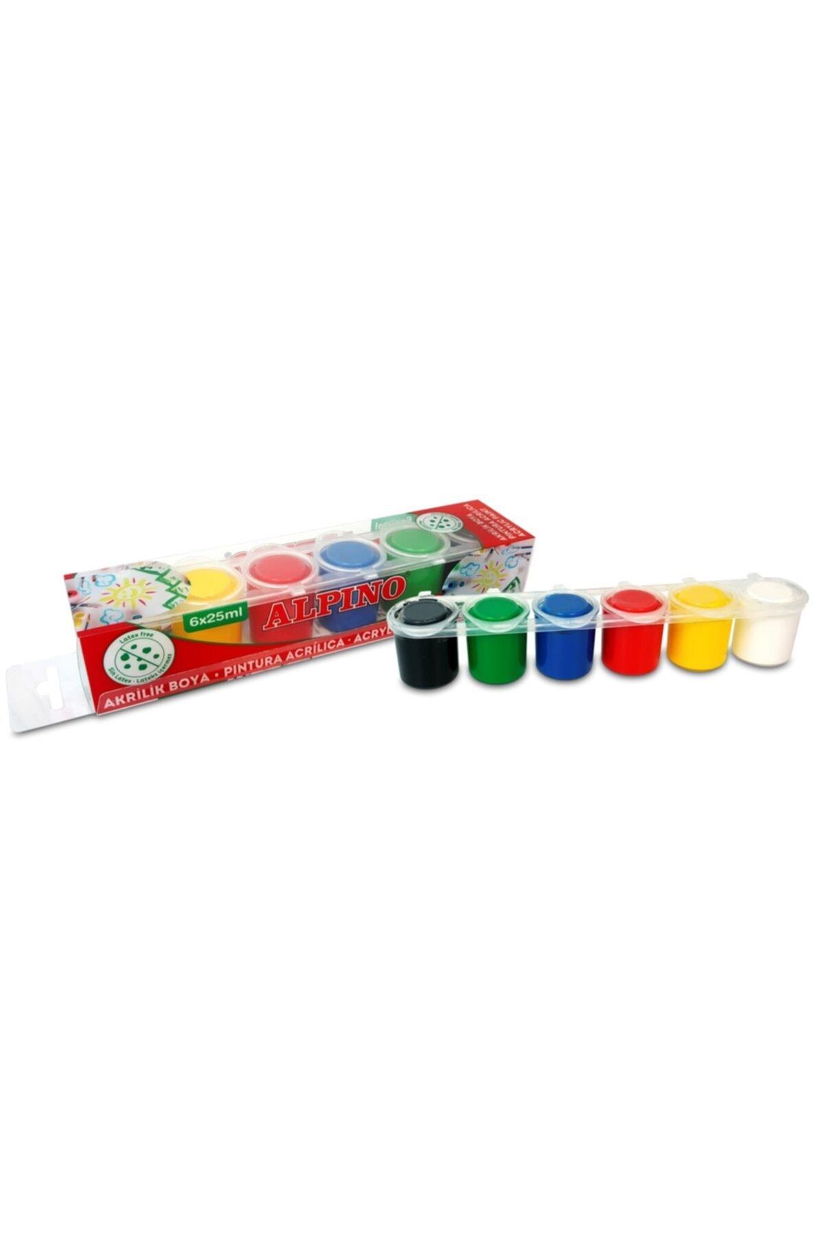 Alpino Akrilik Boya 6 Renk X 25 ML DV-000203