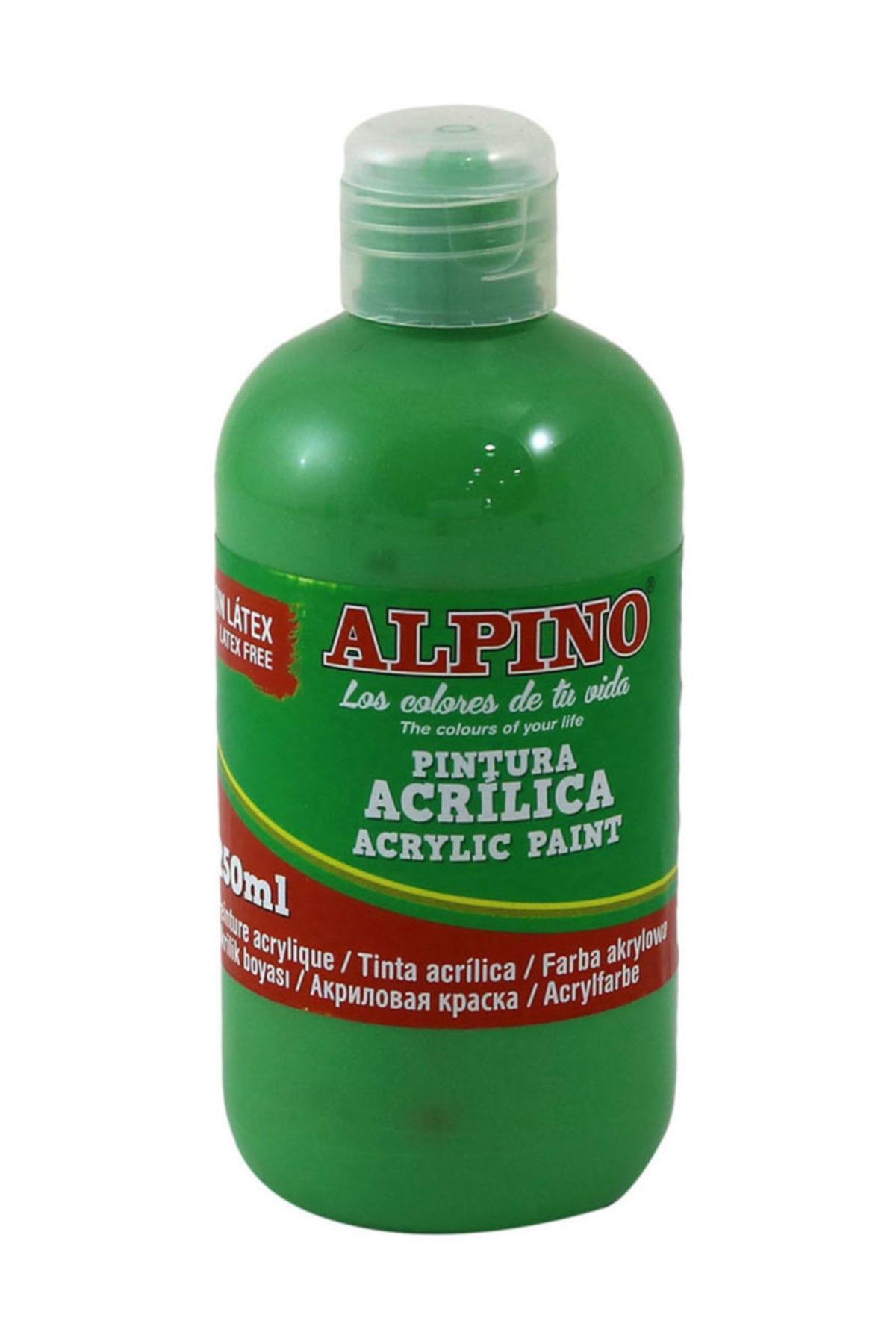 Alpino Akrilik Boya Şişe 250 ML Açık Yeşil DV000028