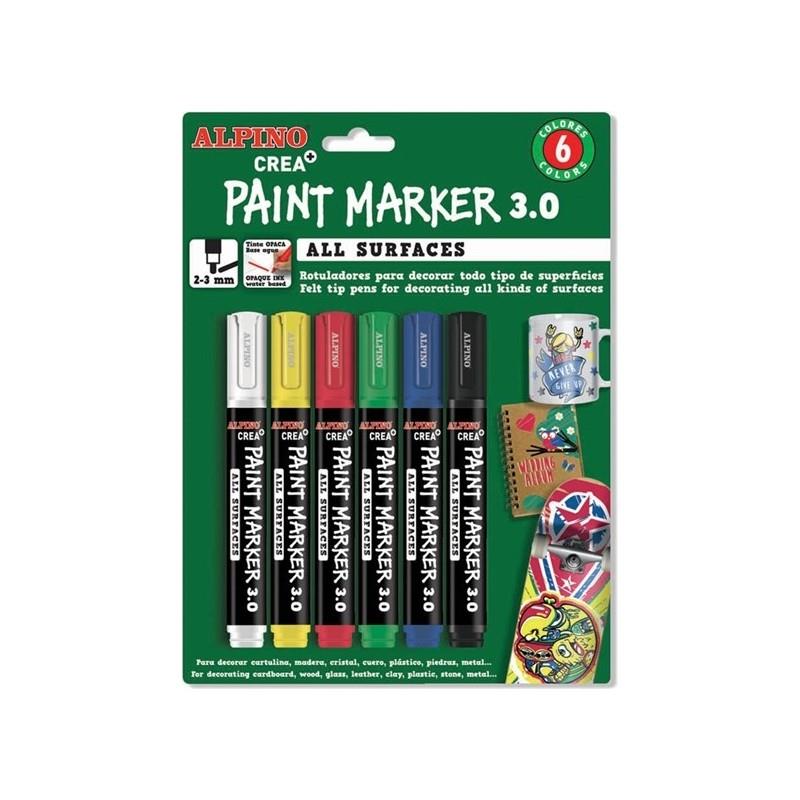 Alpino Markör Paint Crea 6 LI Blister AR000166