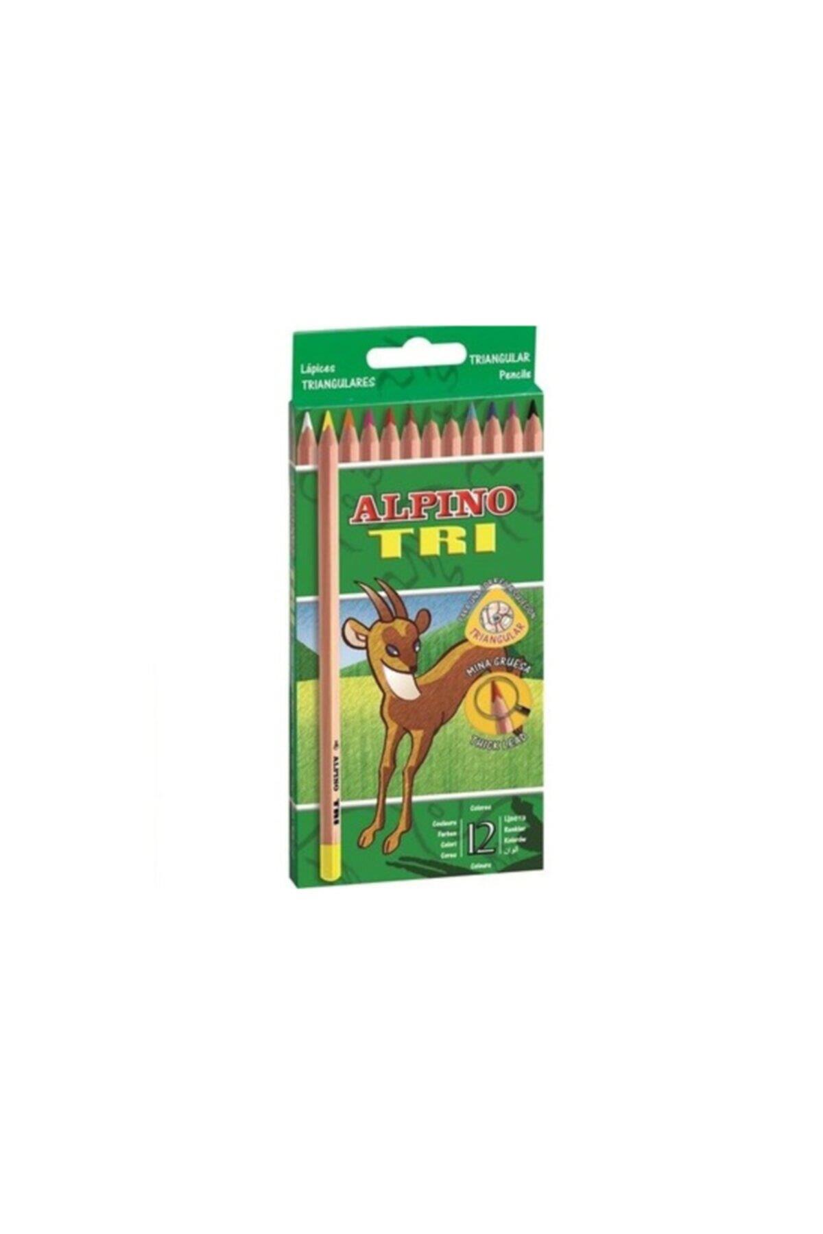 Alpino Maxi Tri 12 Renk Kuru Boya