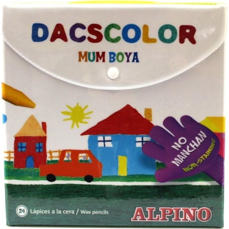 Alpino Mum Pastel Boya Plastik Kutu Yuvarlak 24 LÜ DC050295