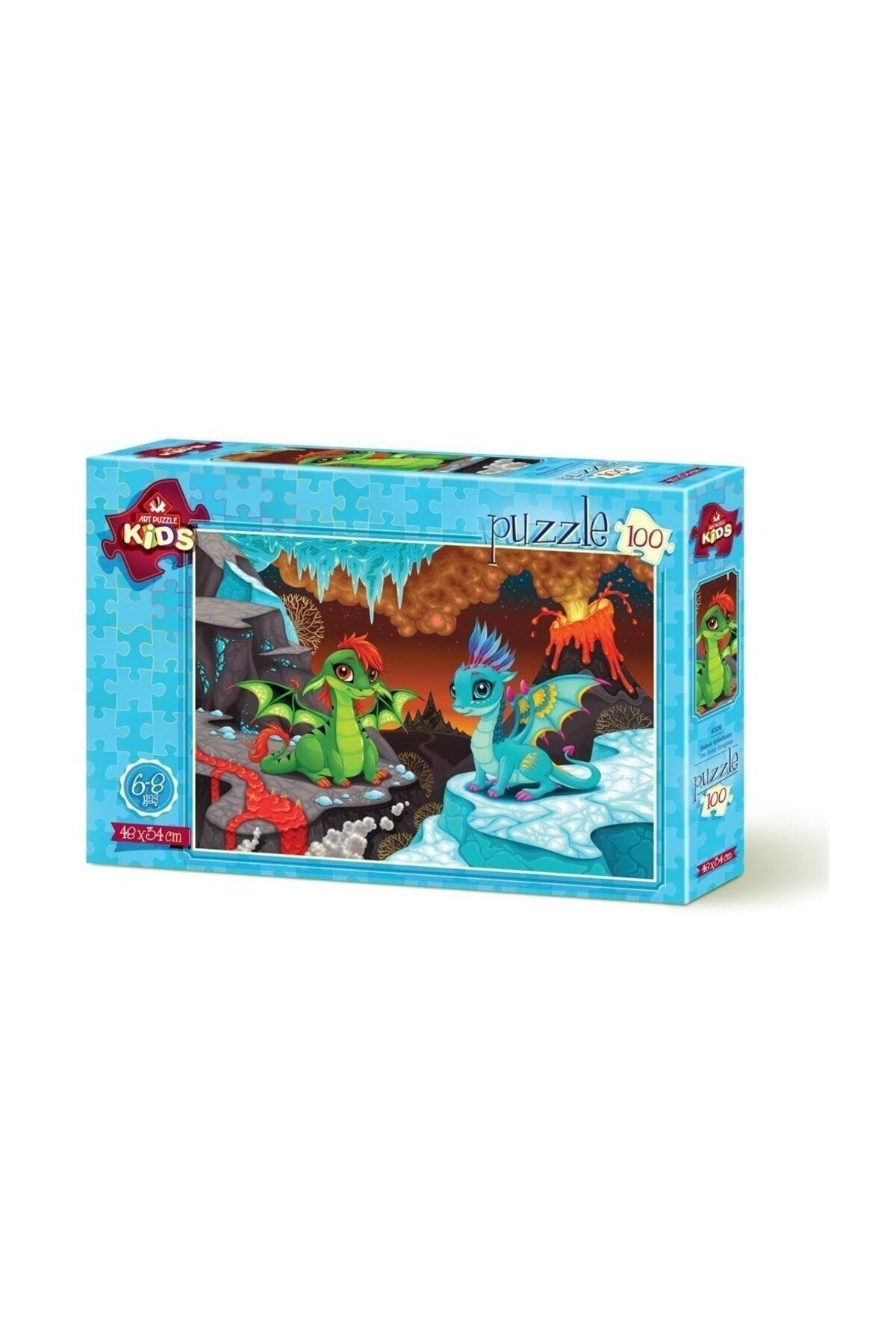 Art Çocuk Puzzle Bebek Ejderhalar 100 Parça Puzzle