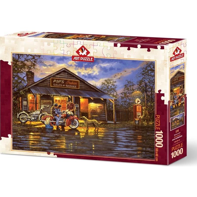 Art Puzzle 1000 Parça Motosikletçi 5190