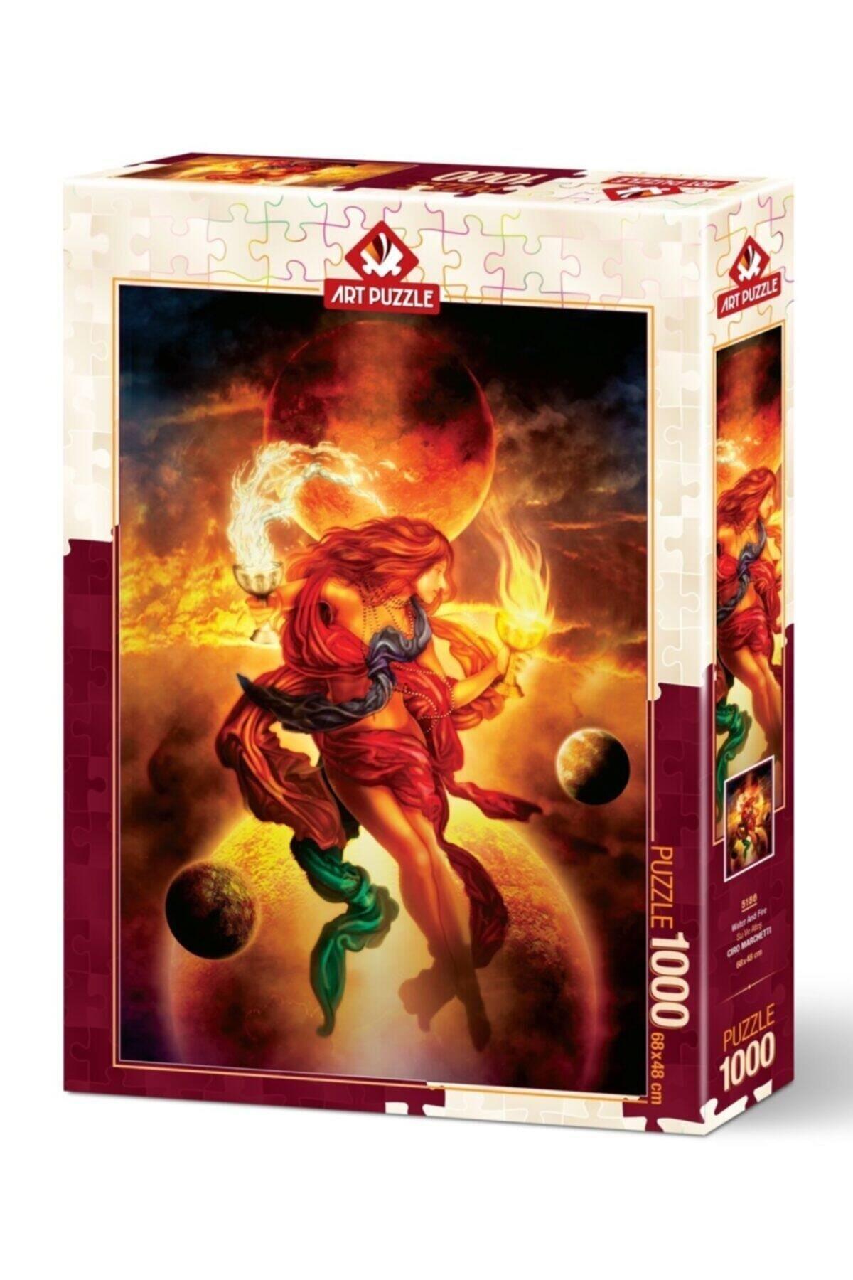 Art Puzzle Su ve Ateş 1000 Parça Puzzle