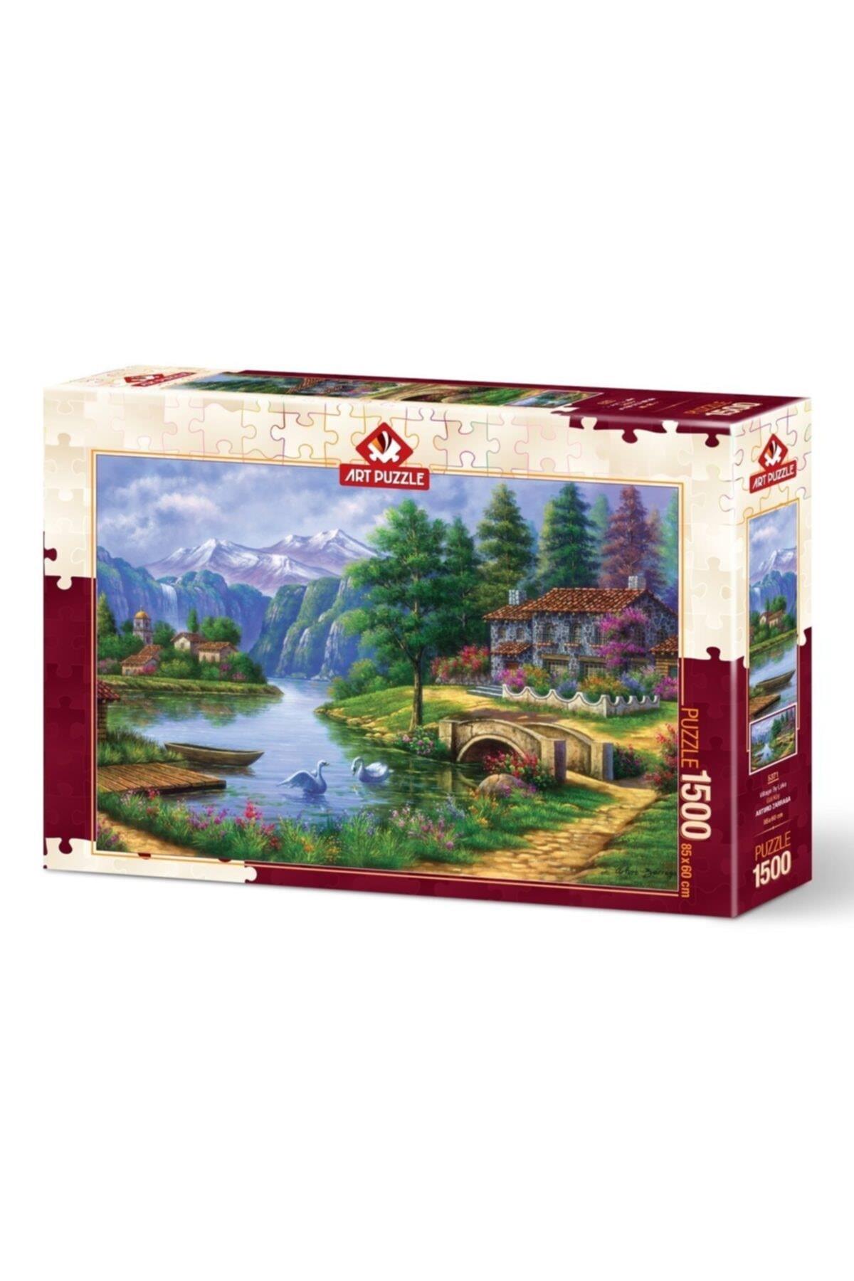 Art Puzzle 1500 Parça Göl Köy 5371