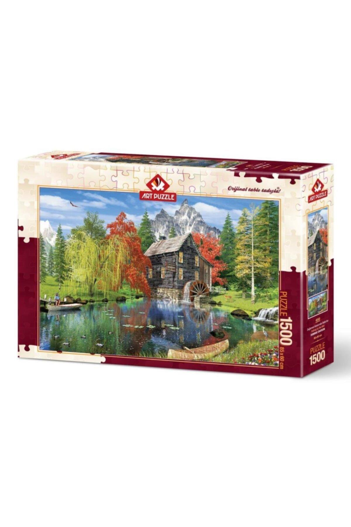Art Puzzle 1500 Parça Puzzle Değirmen Kenarında Balık Avı 4550