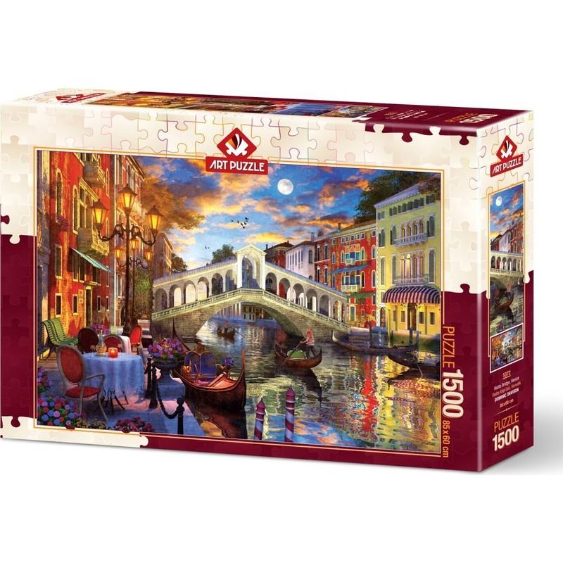 Art Puzzle 1500 Parça Rıalto Köprüsü Venedik 5372
