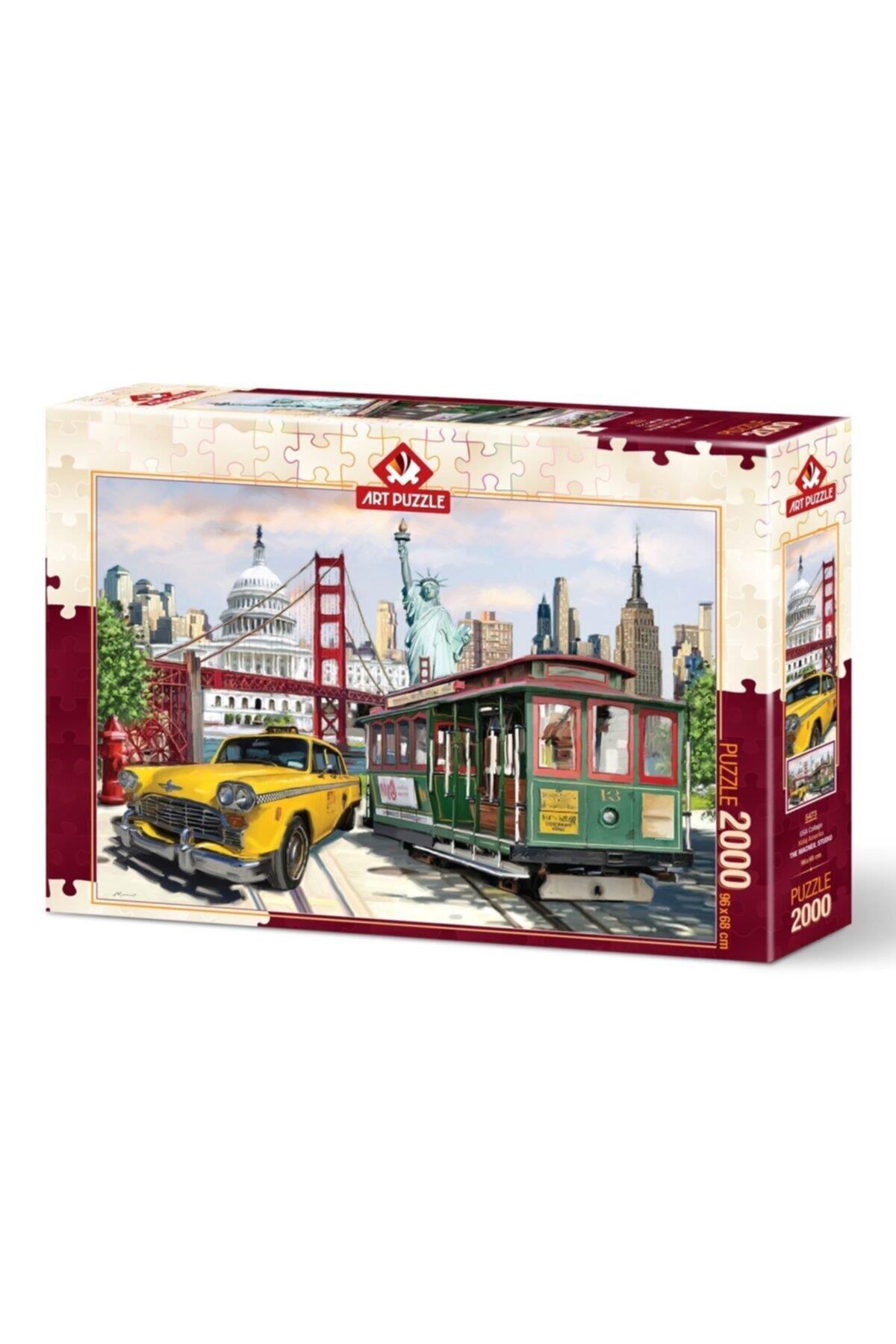 Art Puzzle Kolaj Amerika 2000 Parça Puzzle