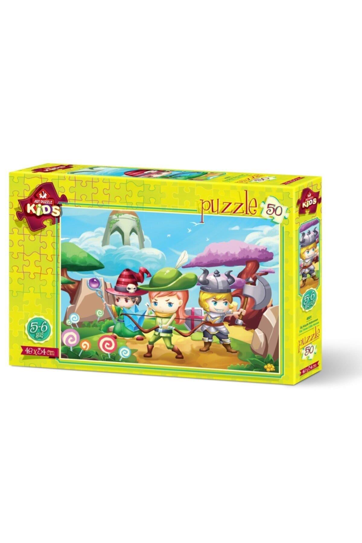 Art Çocuk Puzzle Üç Küçük Kahraman 50 Parça Puzzle