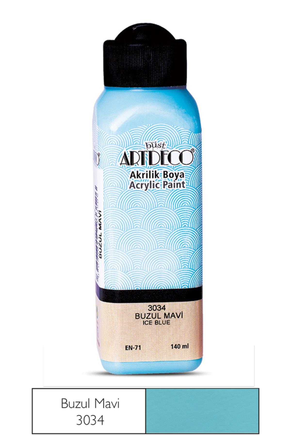 Artdeco Akrilik Boya 140 ML Buzul Mavi Akrilik Boya