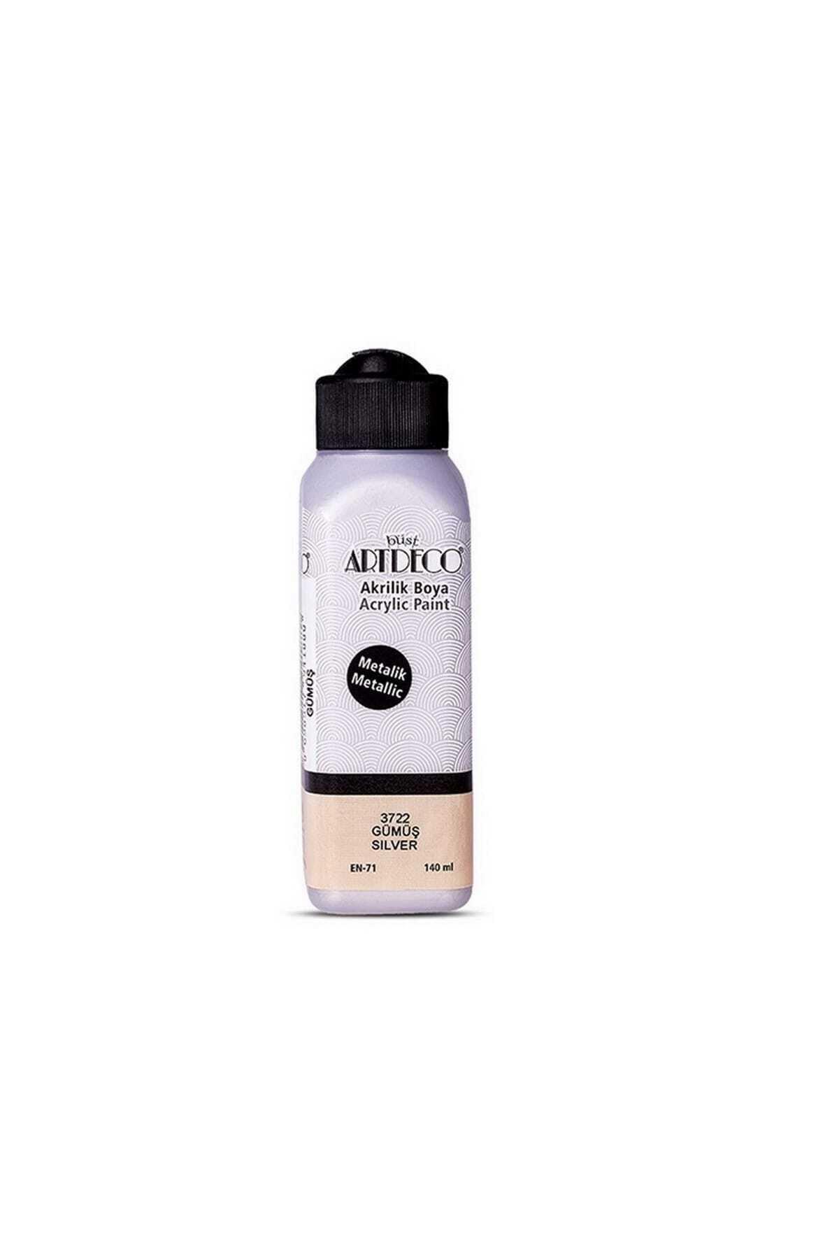Artdeco Akrilik Boya 140 ML Metalik Gümüş Akrilik Boya