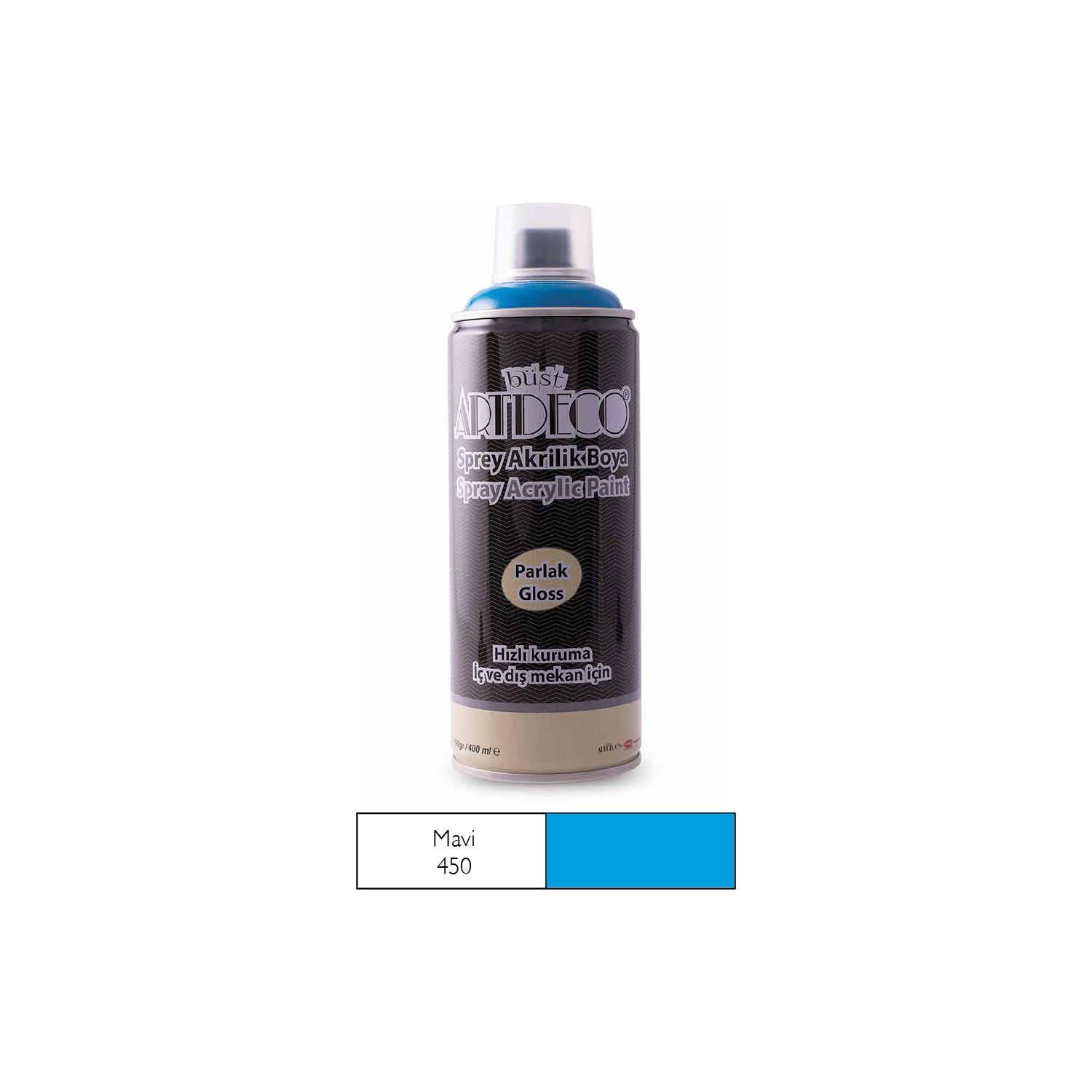 Artdeco Akrilik Sprey Boya 400 ML Mavi Y-400-450