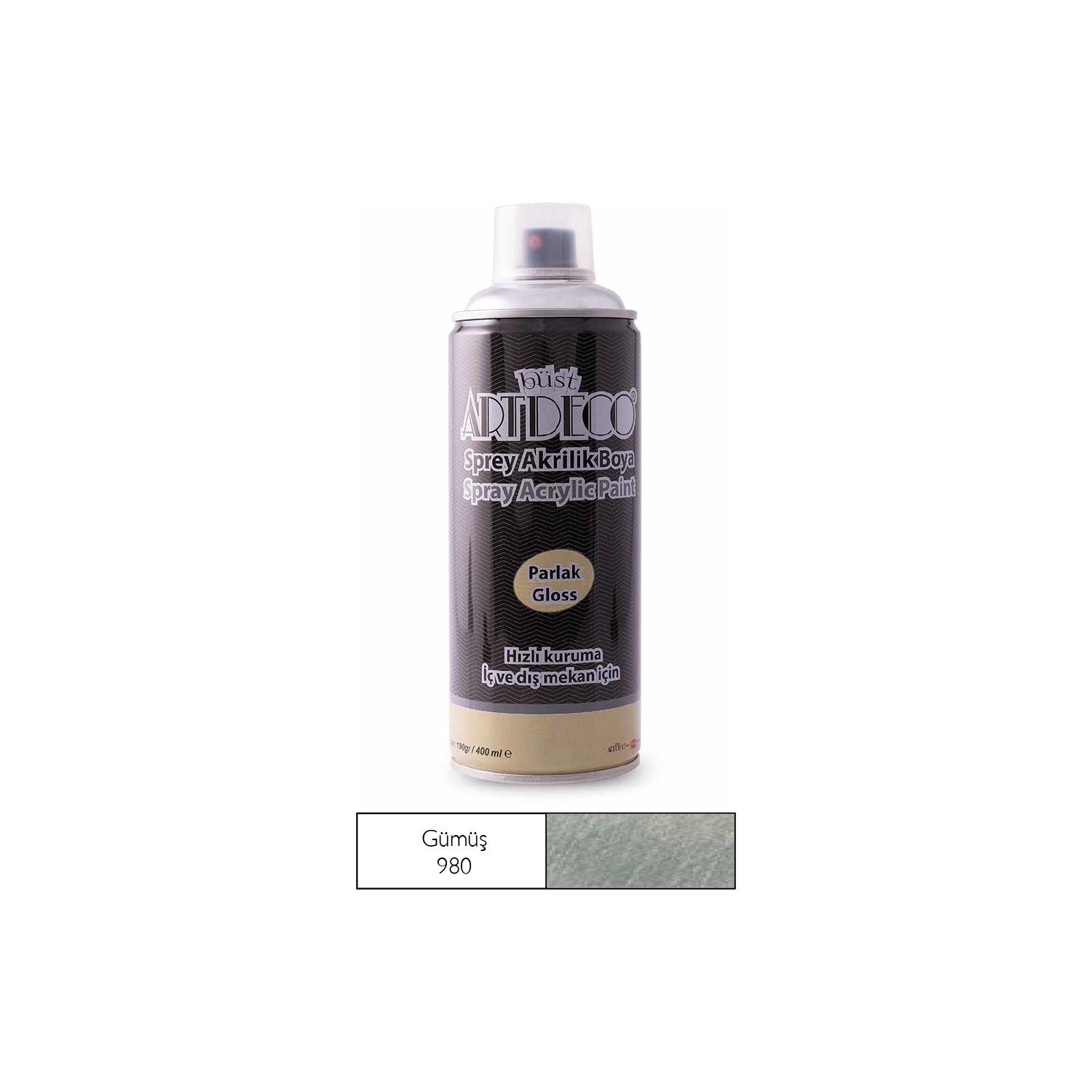 Artdeco Sprey Boya Akrilik 400 ML Silver Y-400-980
