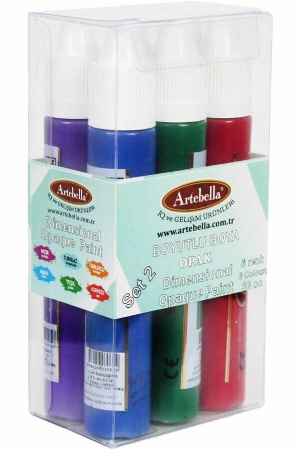 Artebella Boyutlu Boya Opak 6 Lı Set ABSBO001