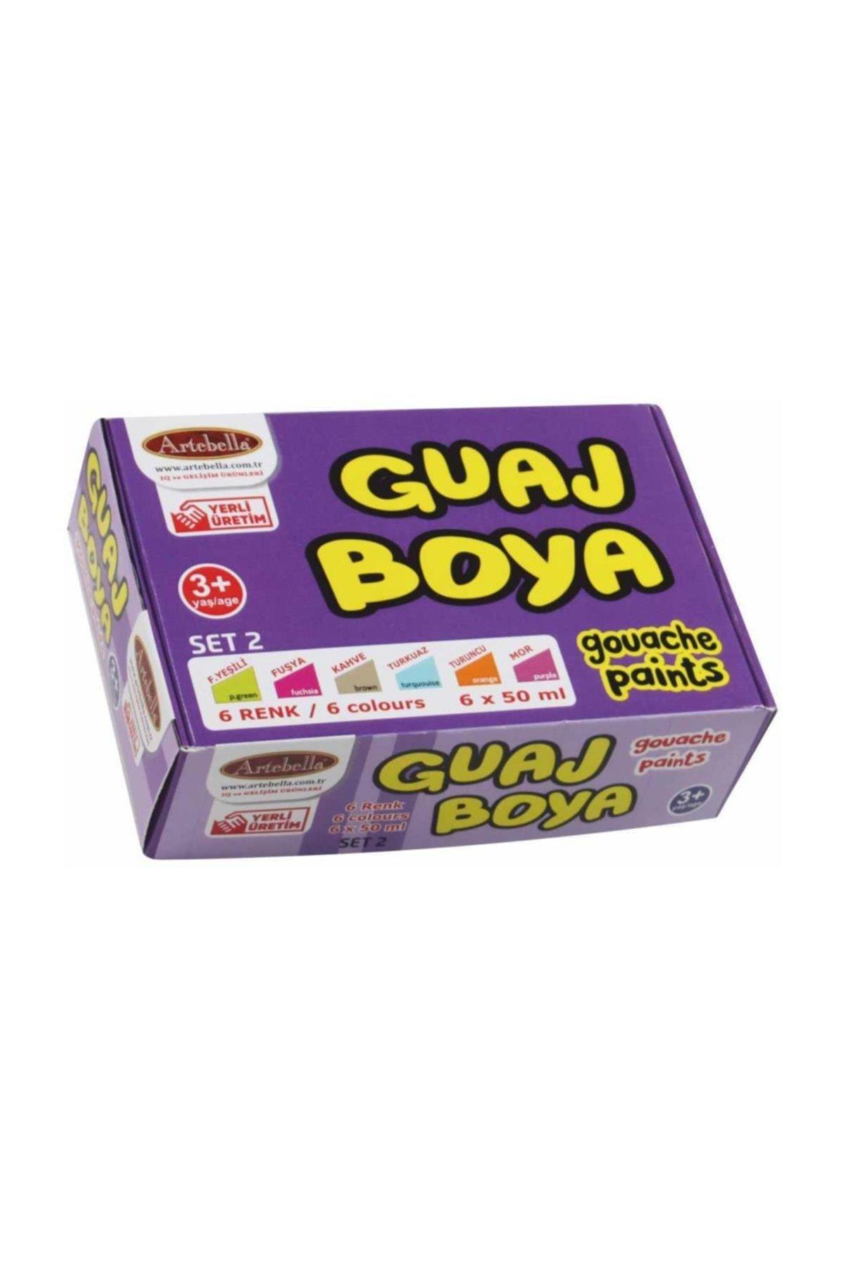 Artebella Guaj Boya 6 Lı Set-02 50 CC Abs80050