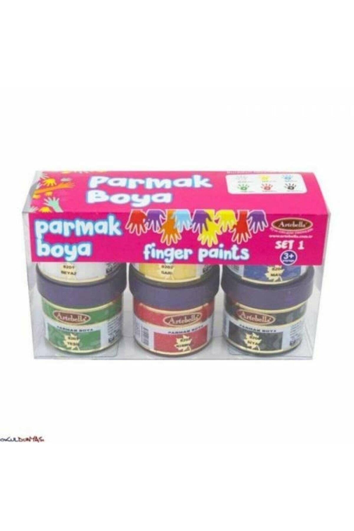 Artebella Parmak Boya 6 Lı Set-01 50 CC Abs50050