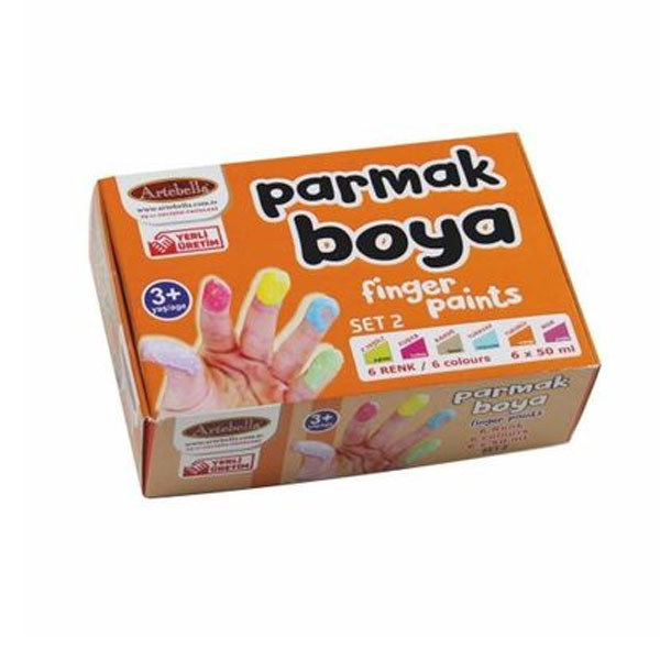 Artebella Parmak Boya 6 Renk Parmak Boyası