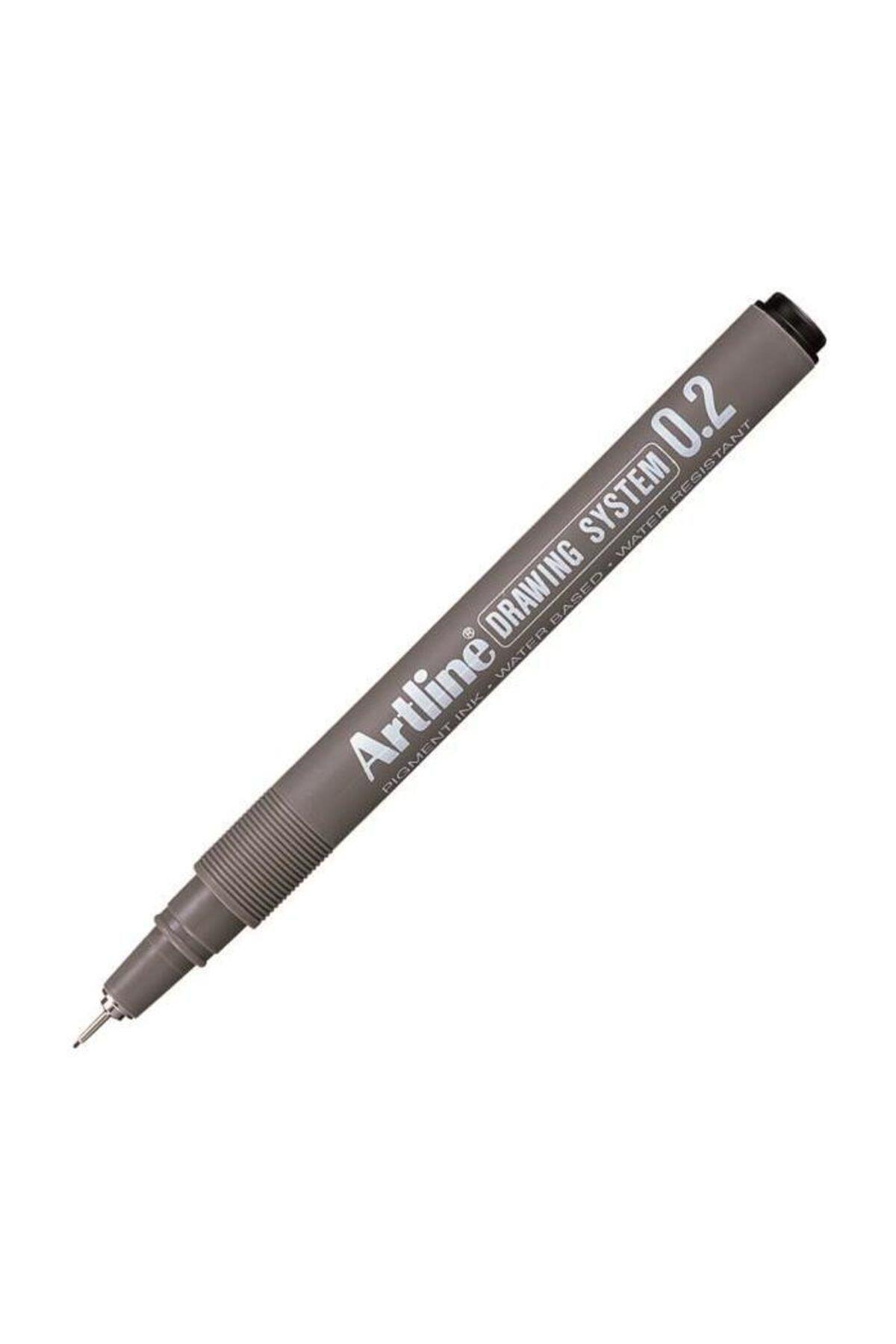 Artline Çizim Kalemi 0.2 MM Siyah EK232