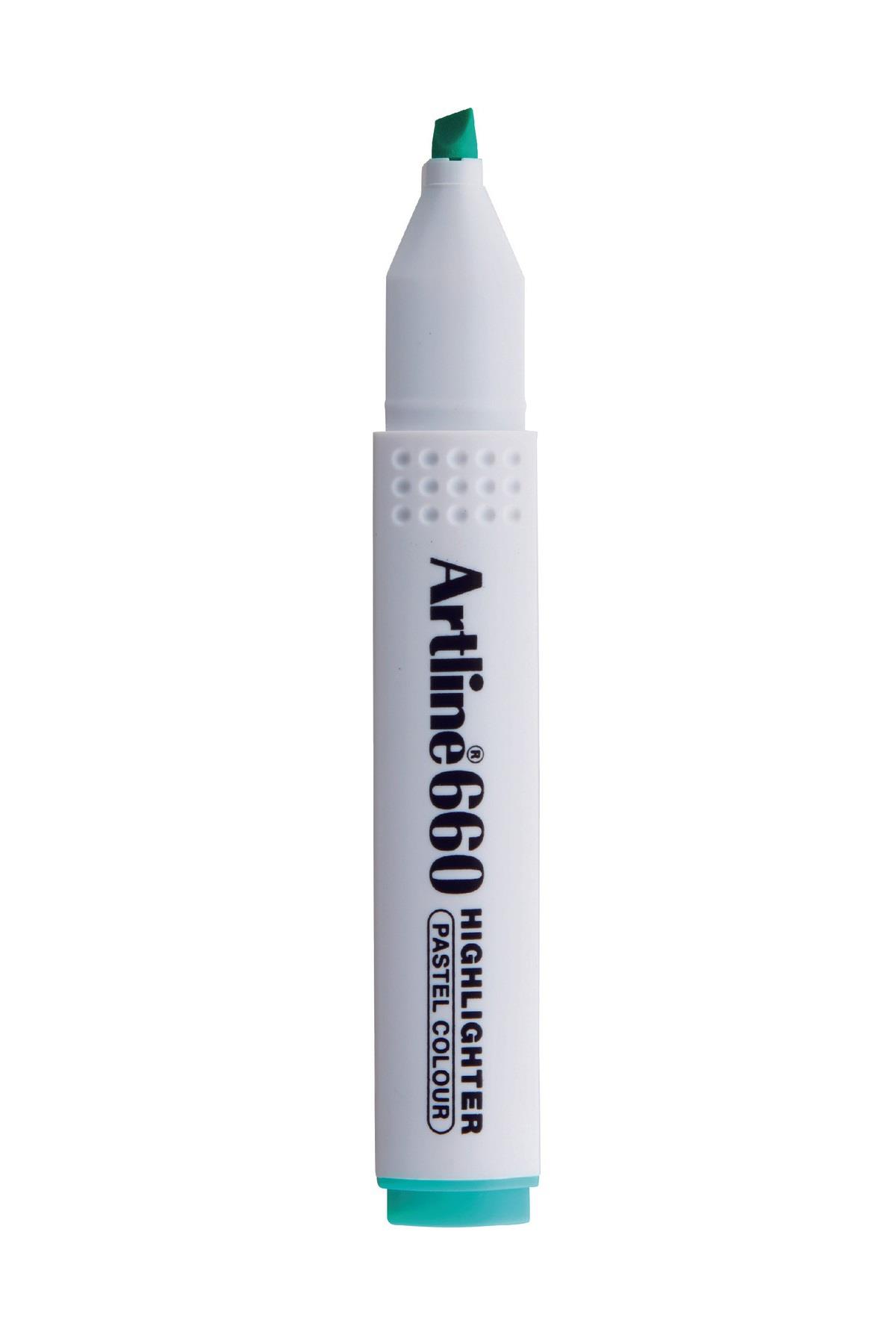 Artline Kesik Uçlu Fosforlu Kalem 1,0-4,0 MM Pastel Yeşil (12 Li Paket)
