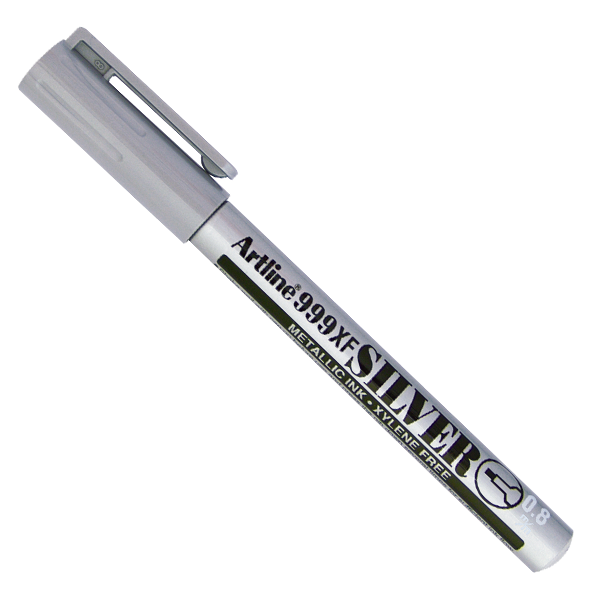 Artline Markör Yaldızlı Yuvarlak Uçlu 0.8 MM Gümüş Davetiye Kalemi