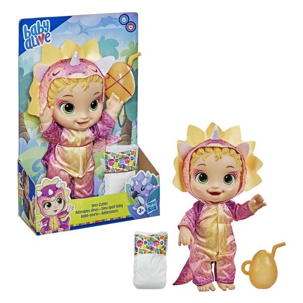 Baby Alive Hasbro Baby Alive Dino Cuties Triceratops Sarışın Bebek