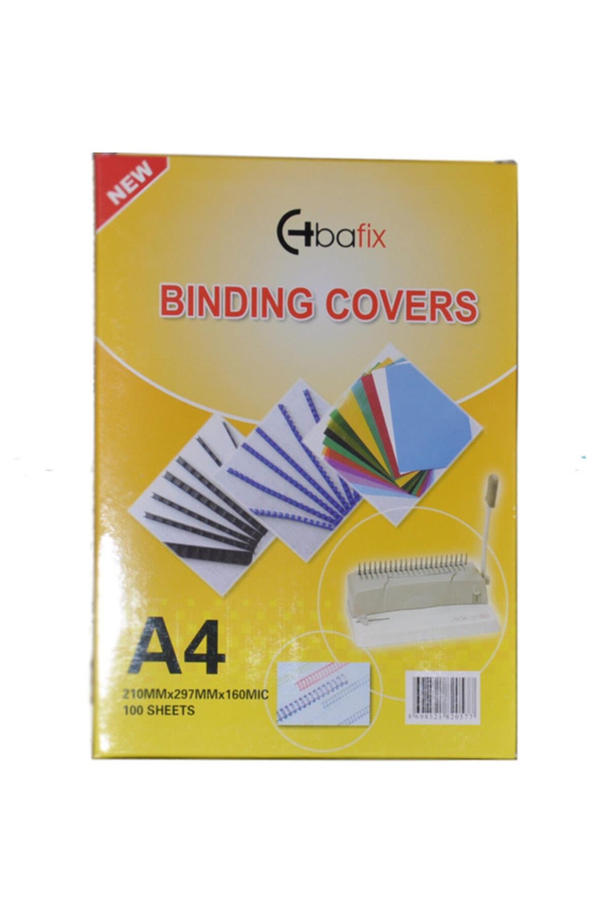 Bafix A-4 Pvc Cilt Kapağı 160 Micron Şeffaf 66572 (1 Paket 100 Adet)