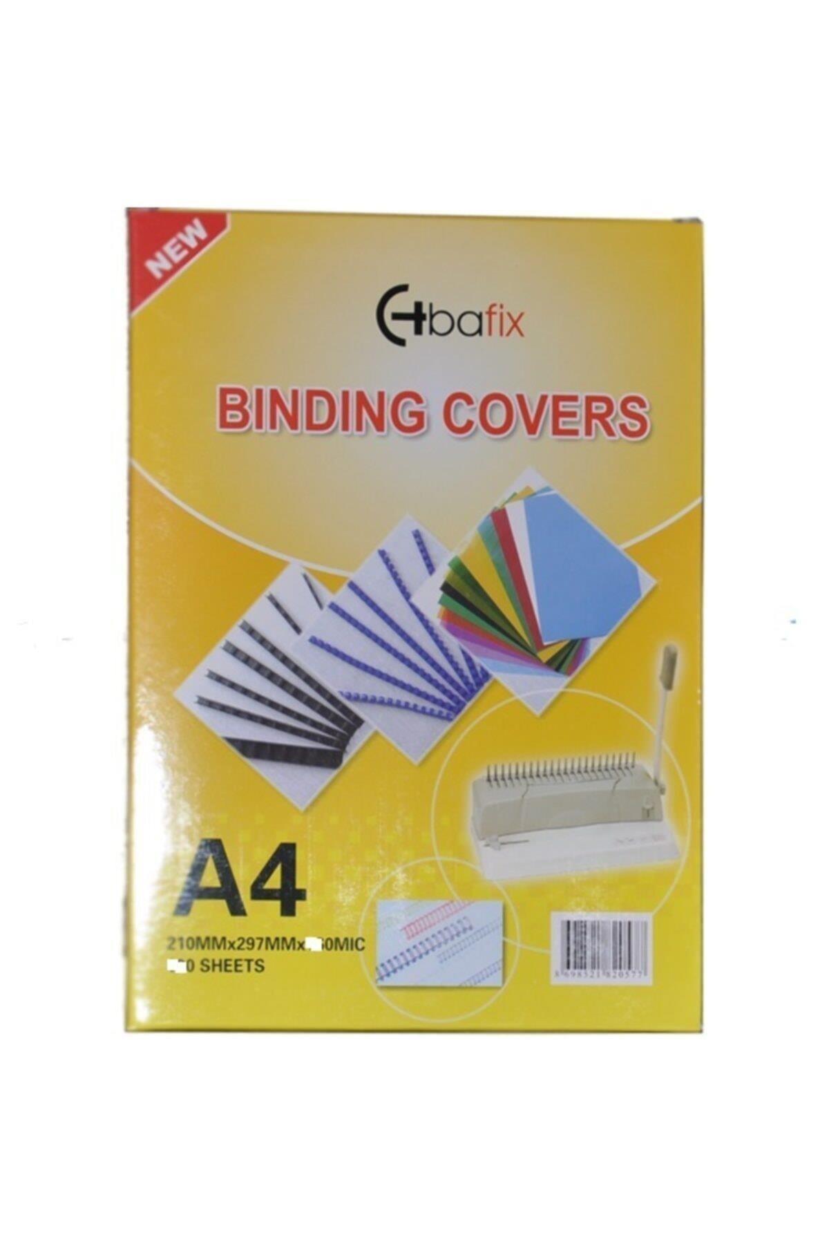 Bafix A4 Cilt Kapağı Plastik Opak 350 Mic Şeffaf (50 Li Paket)