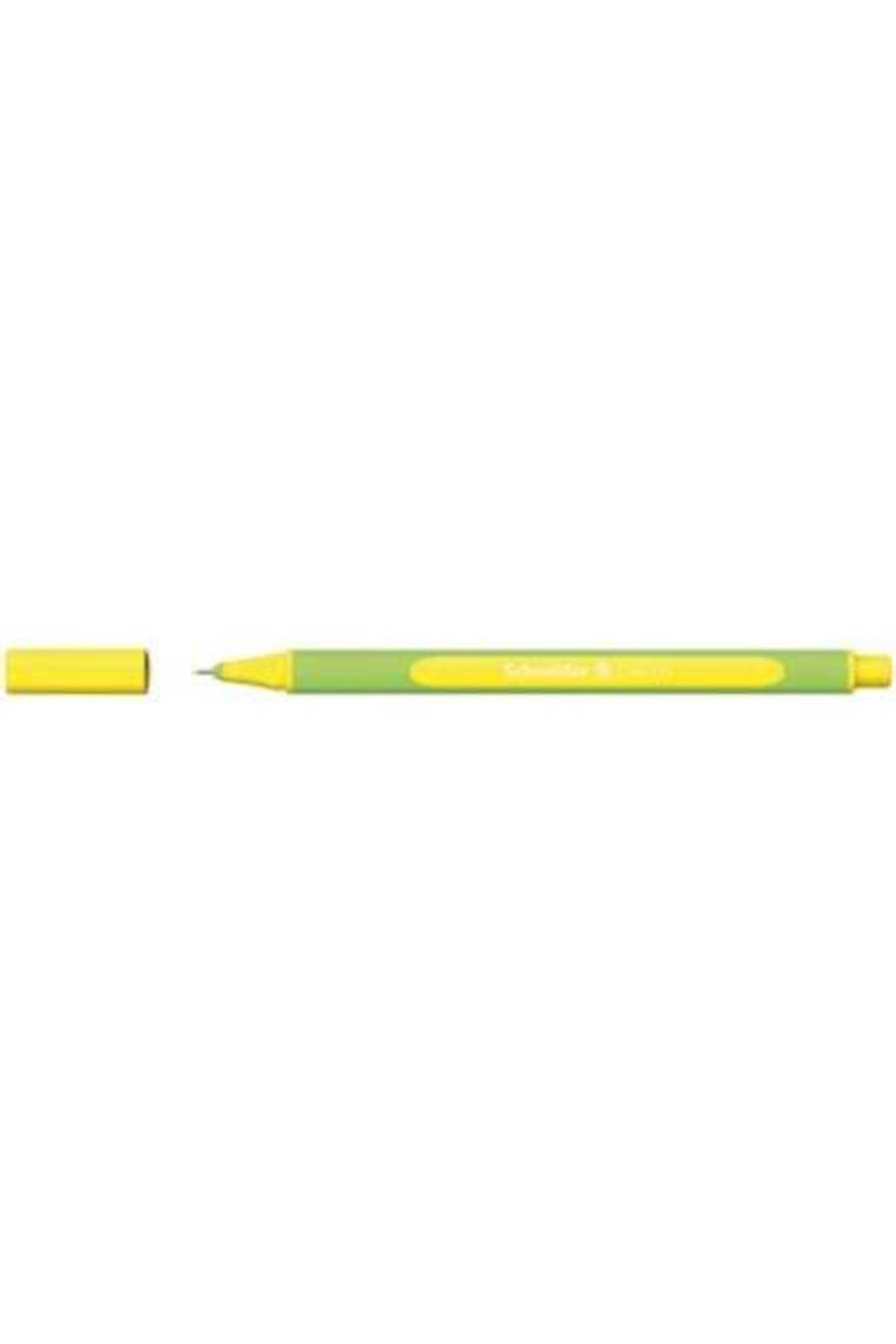Bafix Fineliner Keçe Uç Kalem Sarı (12 Li Paket)