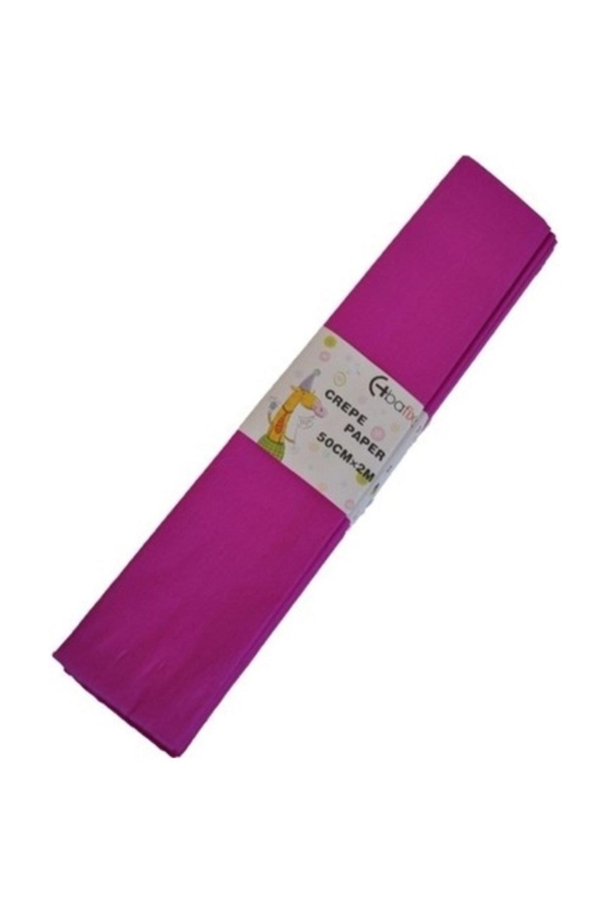 Bafix Krapon Kağıdı 50 x 200 CM Fuşya Krepon Kağıdı (10 Lu Paket)