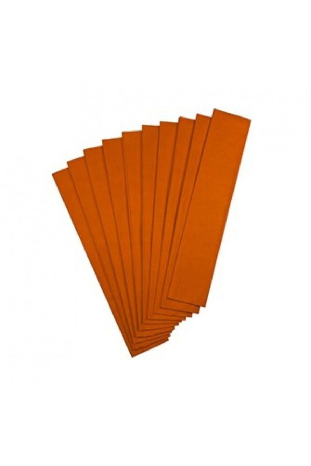 Bafix Krapon Kağıdı 50 x 200 CM Turuncu Krepon Kağıdı (10 Lu Paket)