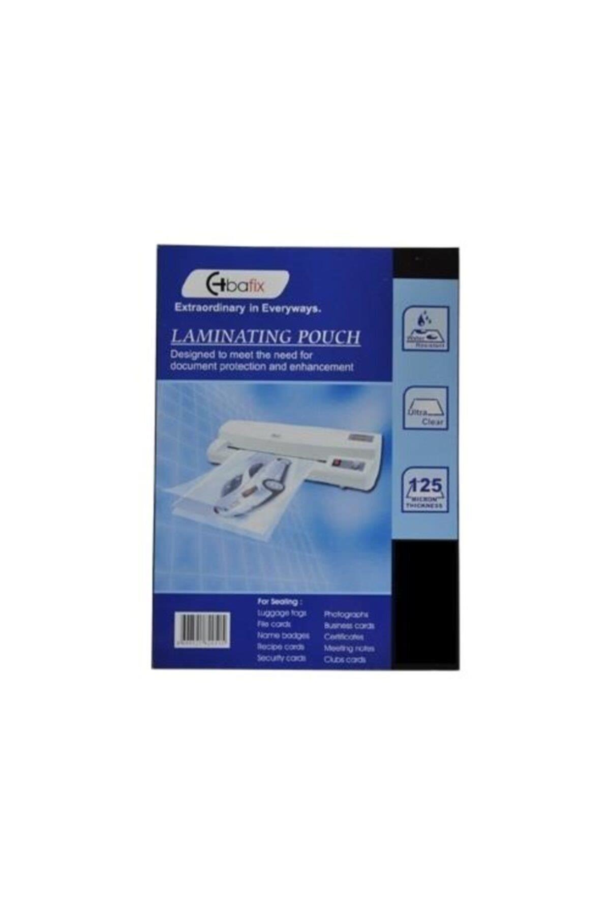 Bafix Laminasyon Filmi 125 Micron 78X102 Mm 100 Lü (1 Paket 100 Yaprak)